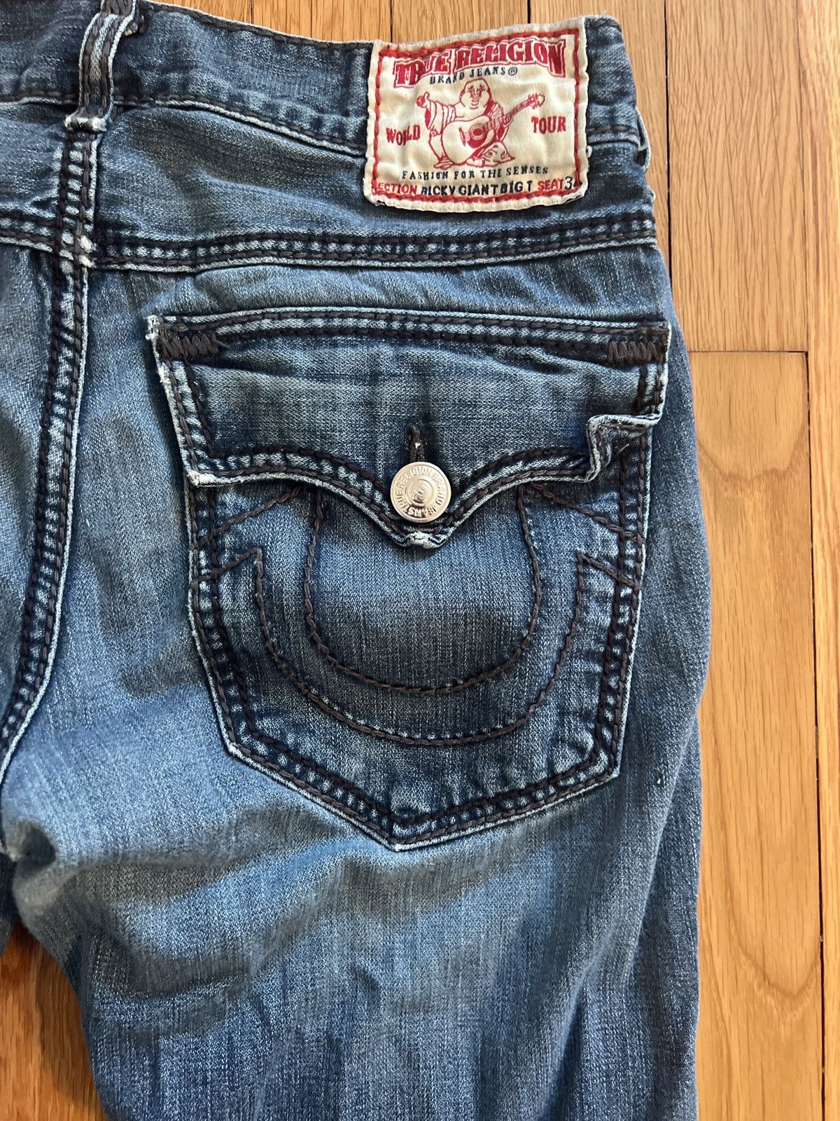 True Religion × Vintage true religion cut off jeans y2k streetwear Size US 33 - 4 Thumbnail