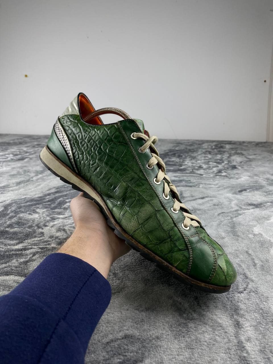 Harris Tweed Harris Lage Trainers Leather Trainers Men Size 11 Green Size US 11 / EU 44 - 14 Thumbnail