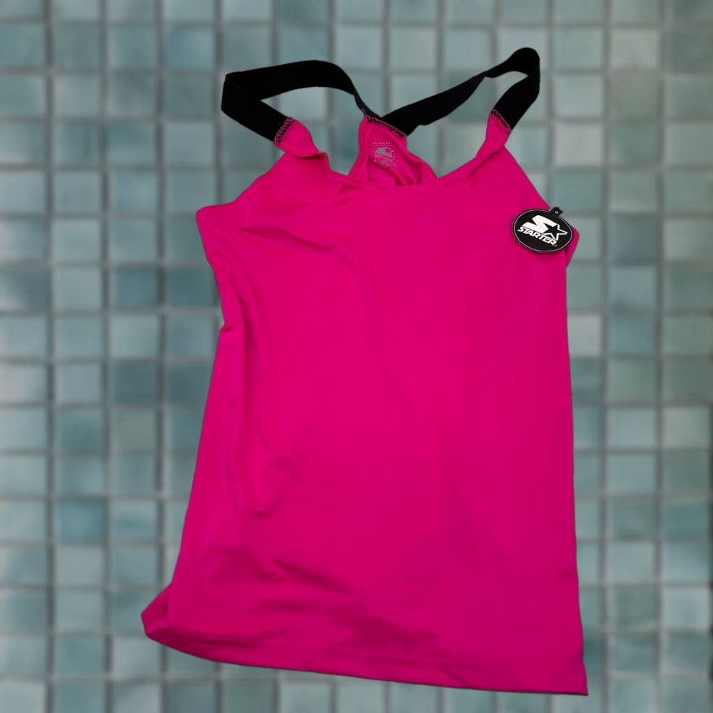 Starter Starter Dri-Star Racerback Tank Top Women M Pink Sleeveless Round Neck Activewear 90s? Size M / US 6-8 / IT 42-44 - 1 Thumbnail