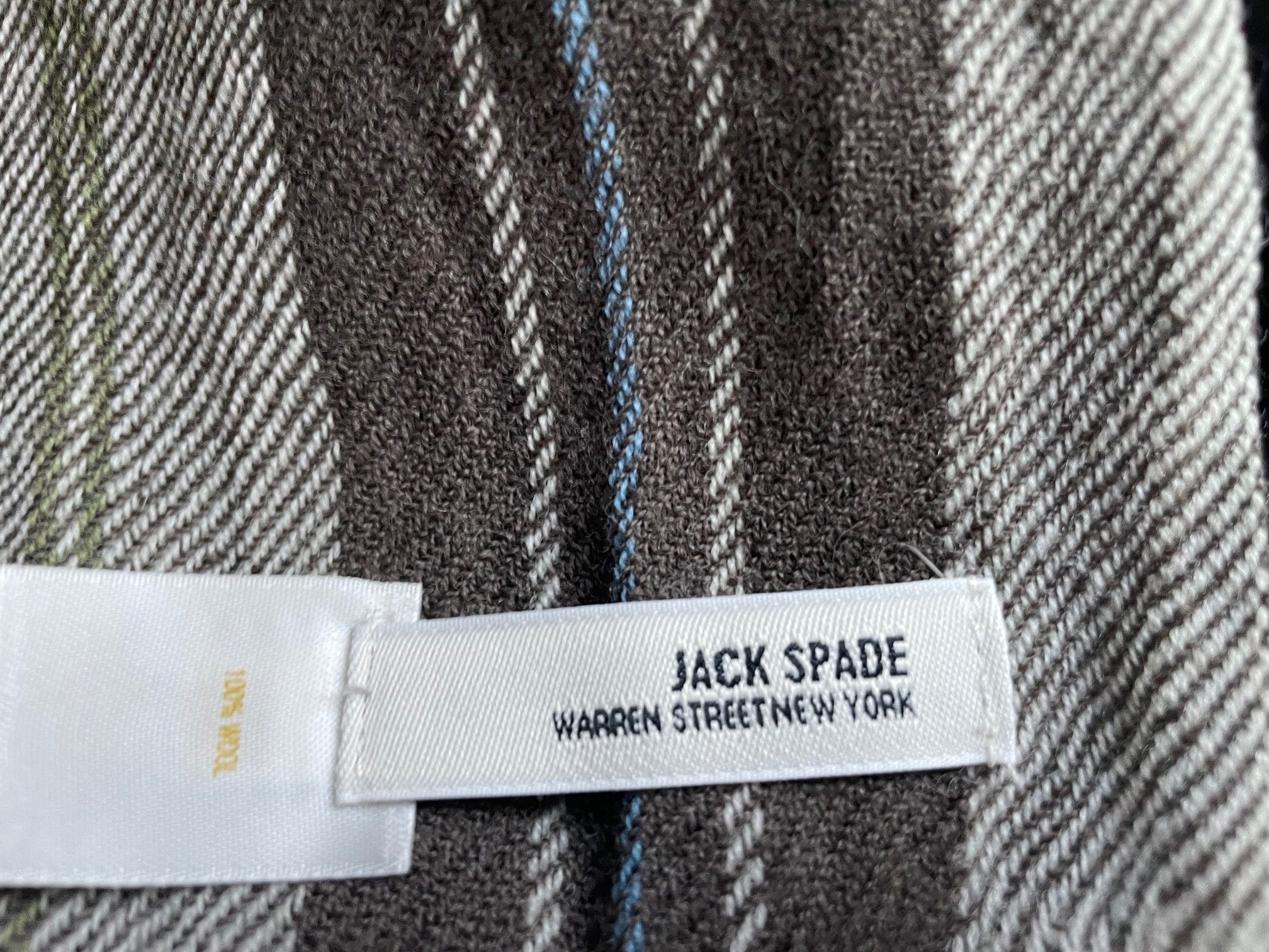 Jack Spade 90's 100% Wool Scarve Plaid Size ONE SIZE - 3 Thumbnail