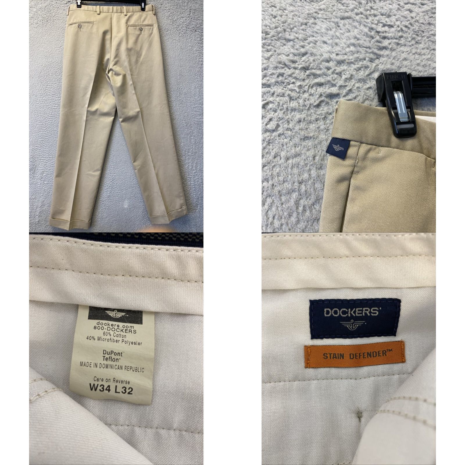 Dockers Dockers Men’s Straight Fit Workday Khaki Pants 34-32 /127-14 Size US 34 / EU 50 - 8 Thumbnail
