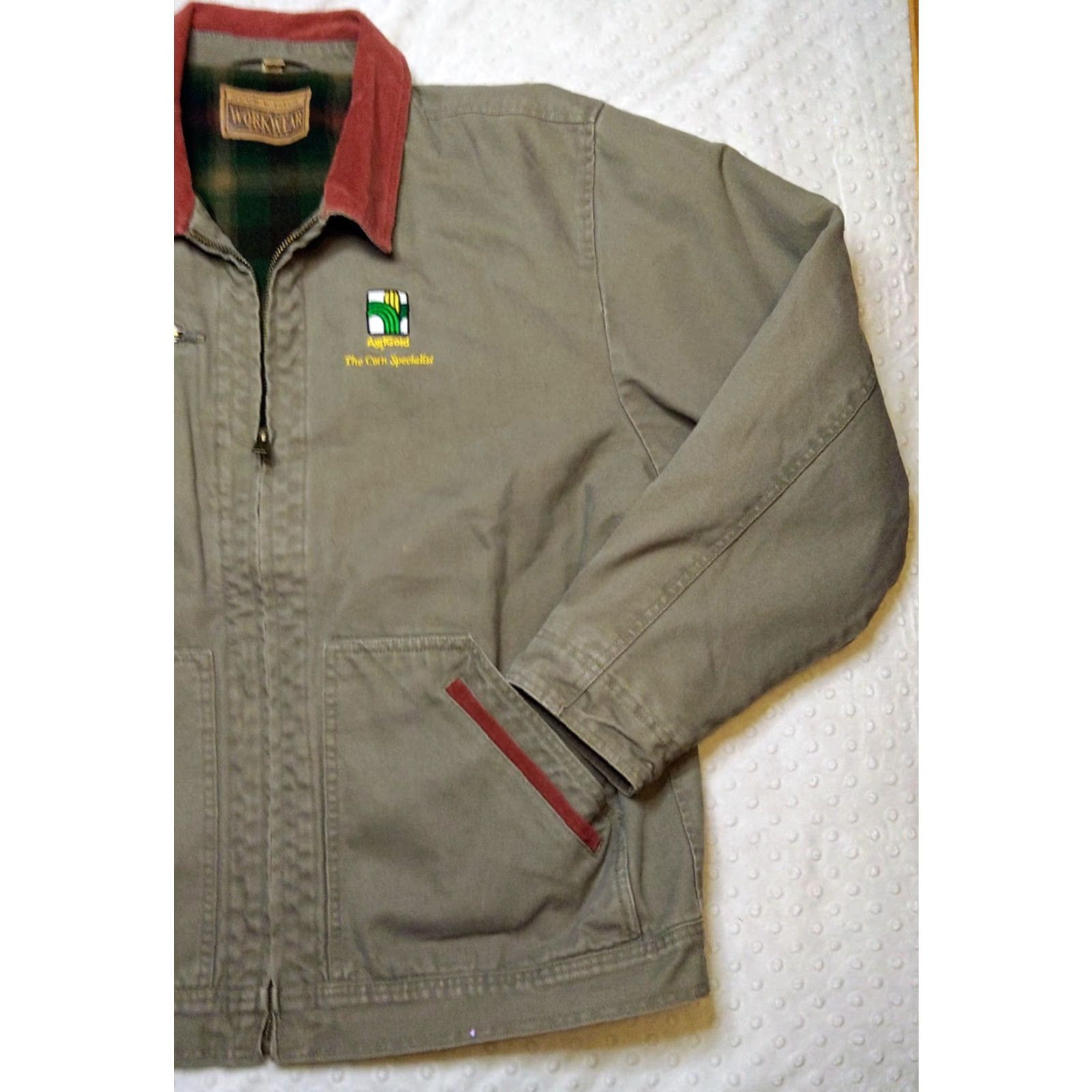 Vintage VINTAGE Swingster Workwear Jacket XL Gray Canvas Cotton Short Zip Hooded Lined Pockets Mens 90s USA Outdoor Classic Vintage Style Size US XL / EU 56 / 4 - 2 Thumbnail