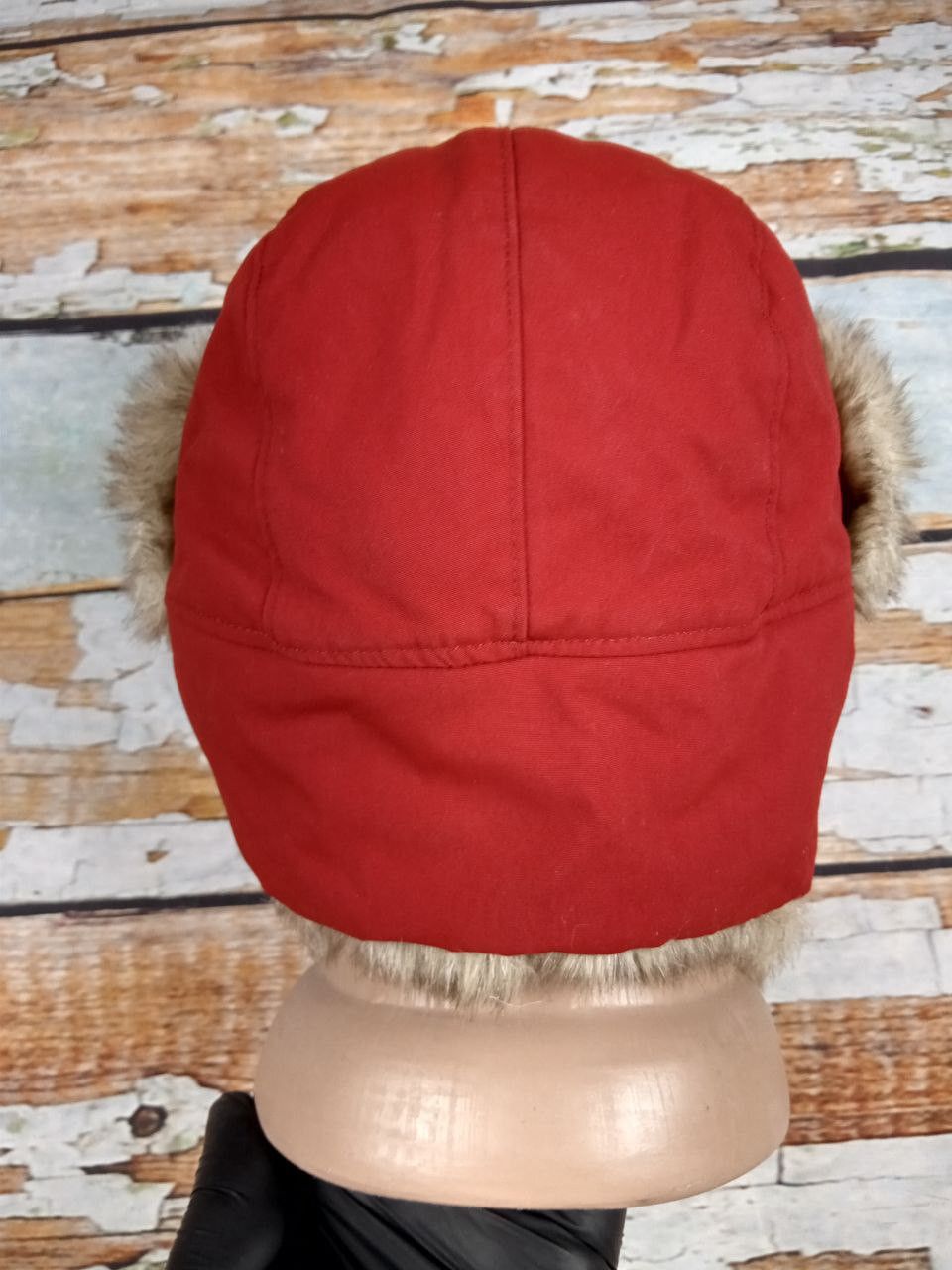 Napapijri Napapijri Geographic Red Trapper Hat OS Ushanka Winter Cap Size ONE SIZE - 6 Thumbnail