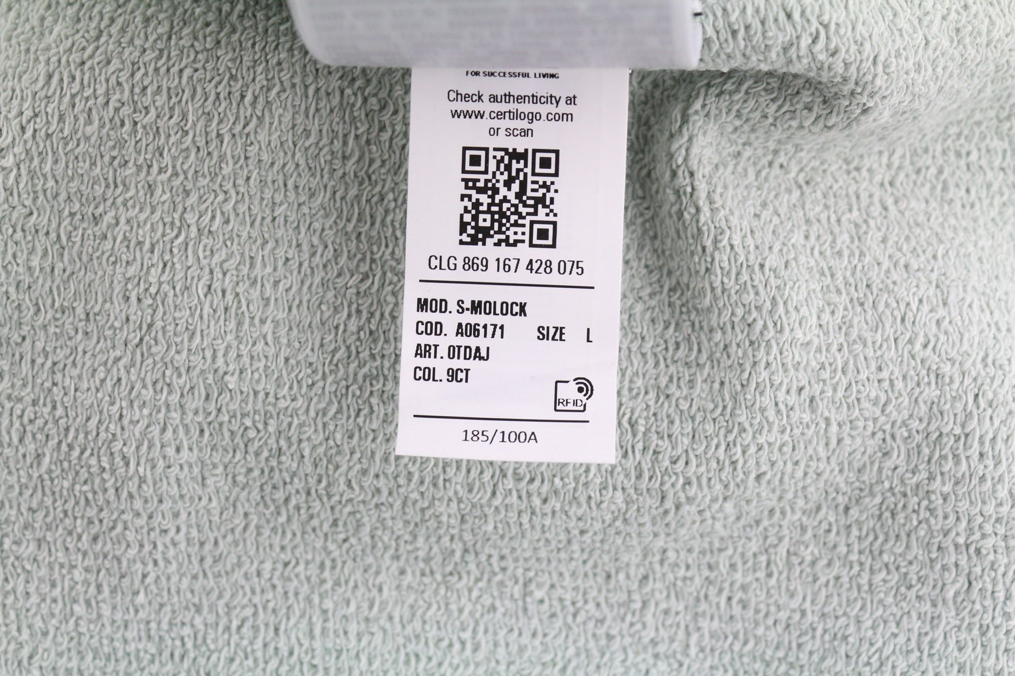 Diesel S-MOLOCK L Light Grey Oversized Crew Logo Sweatshirt 40092 Size US L / EU 52-54 / 3 - 10 Thumbnail