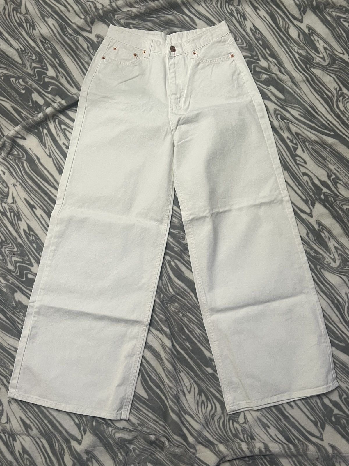 Japanese Brand × Vintage Wide Leg Baggy Pants Size 28" / US 6 / IT 42 - 1 Thumbnail