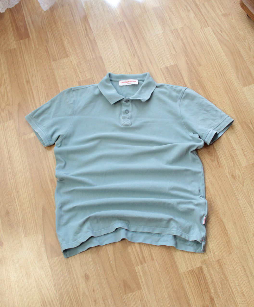 Orlebar Brown 🔥 Orlebar Brown Jarrett Washed Polo Shirt Distressed Blue Size US M / EU 48-50 / 2 - 1 Thumbnail