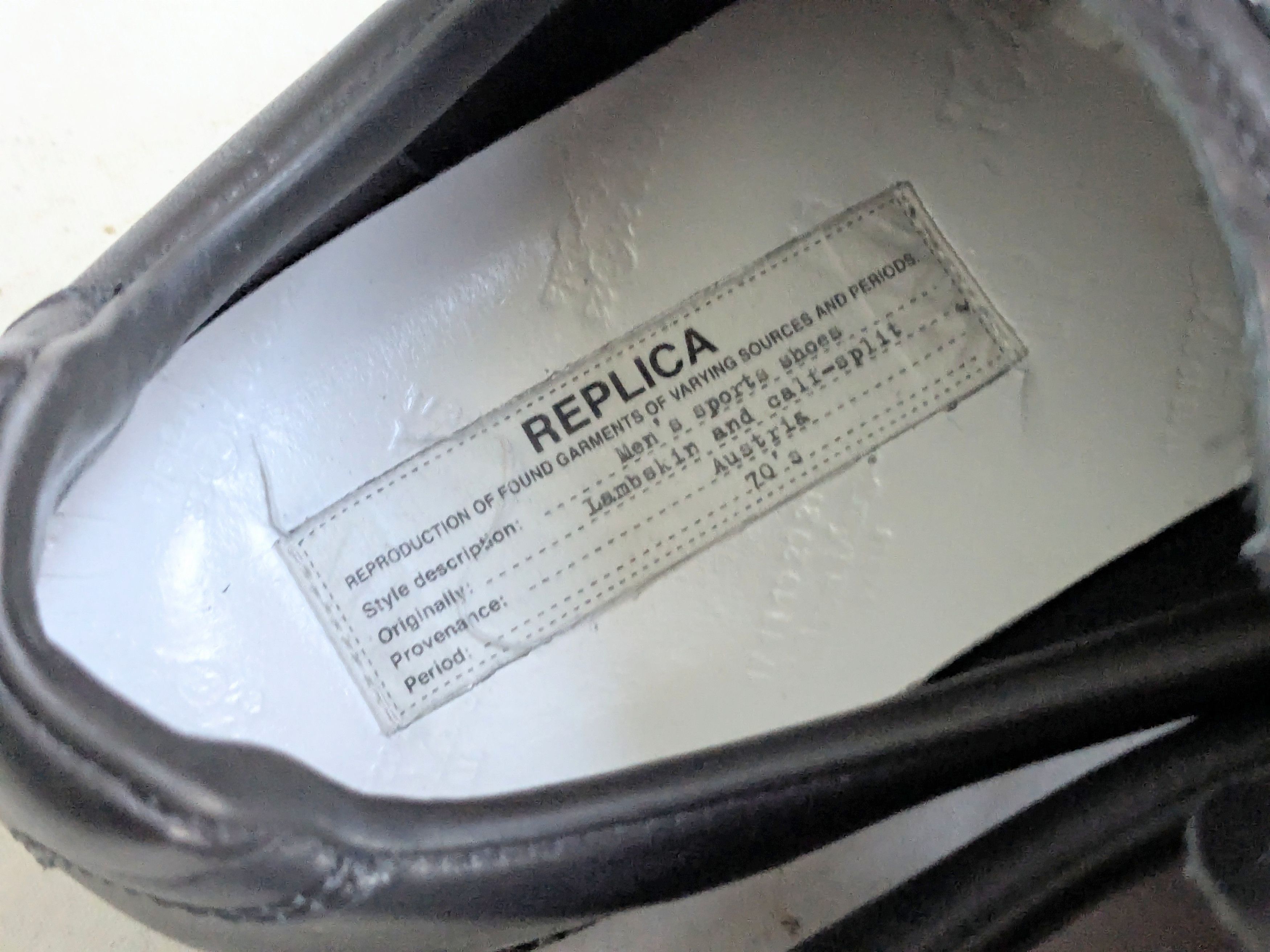 Maison Margiela Maison Margiela Replica GAT Black Silver 9 42 Low Tops Size US 9 / EU 42 - 7 Thumbnail
