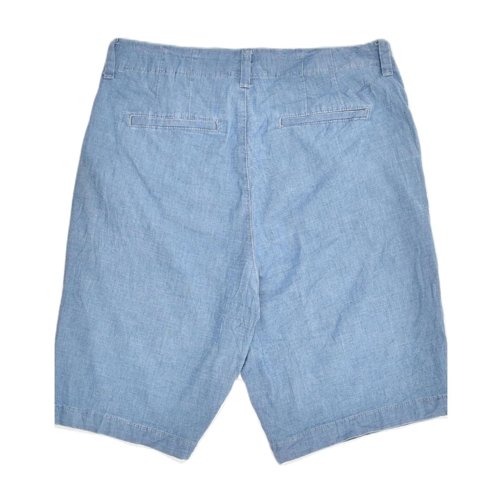 Lee LEE Womens Mid Rise Regular Fit Casual Shorts US 10 Large W32 Blue Cotton WC05 Size 36" / US 14 / IT 50 - 2 Thumbnail
