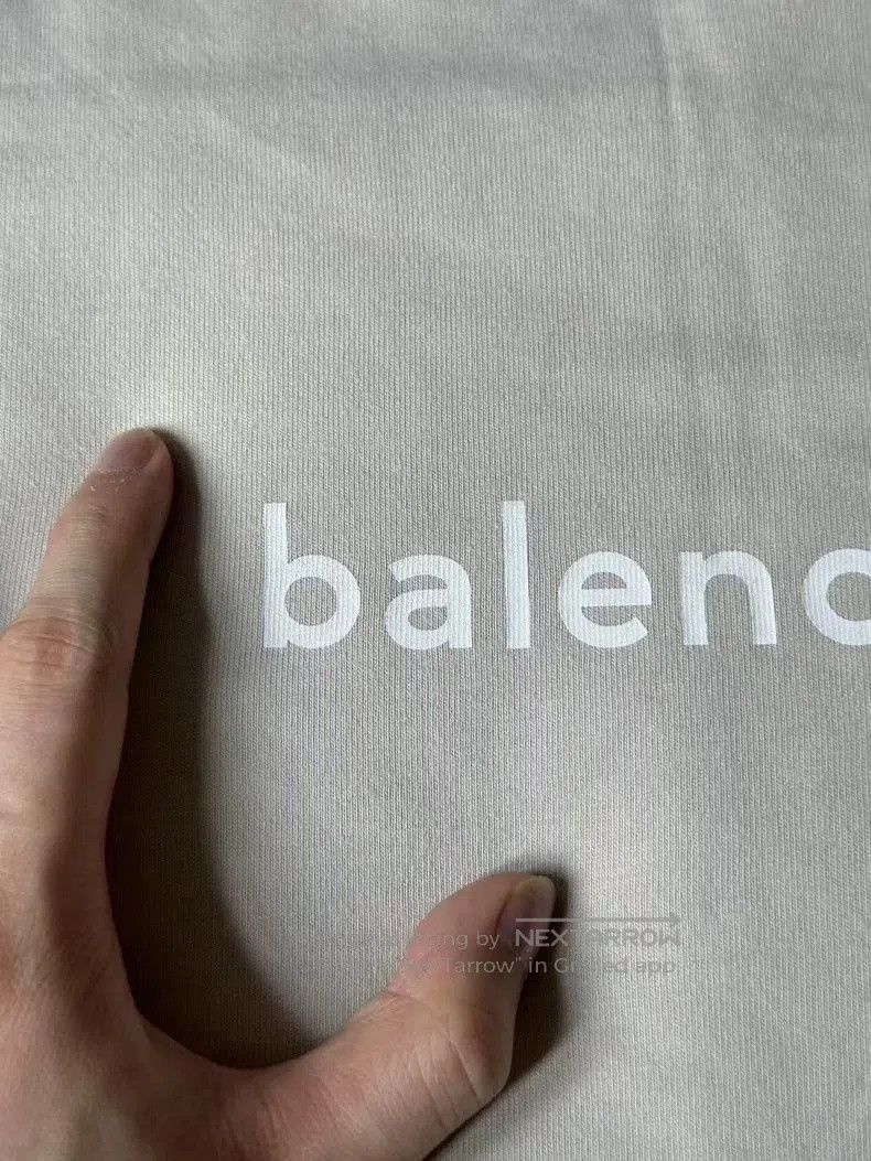 Balenciaga Balenciaga Beige Letter Print Short Sleeve. Size US S / EU 44-46 / 1 - 5 Thumbnail