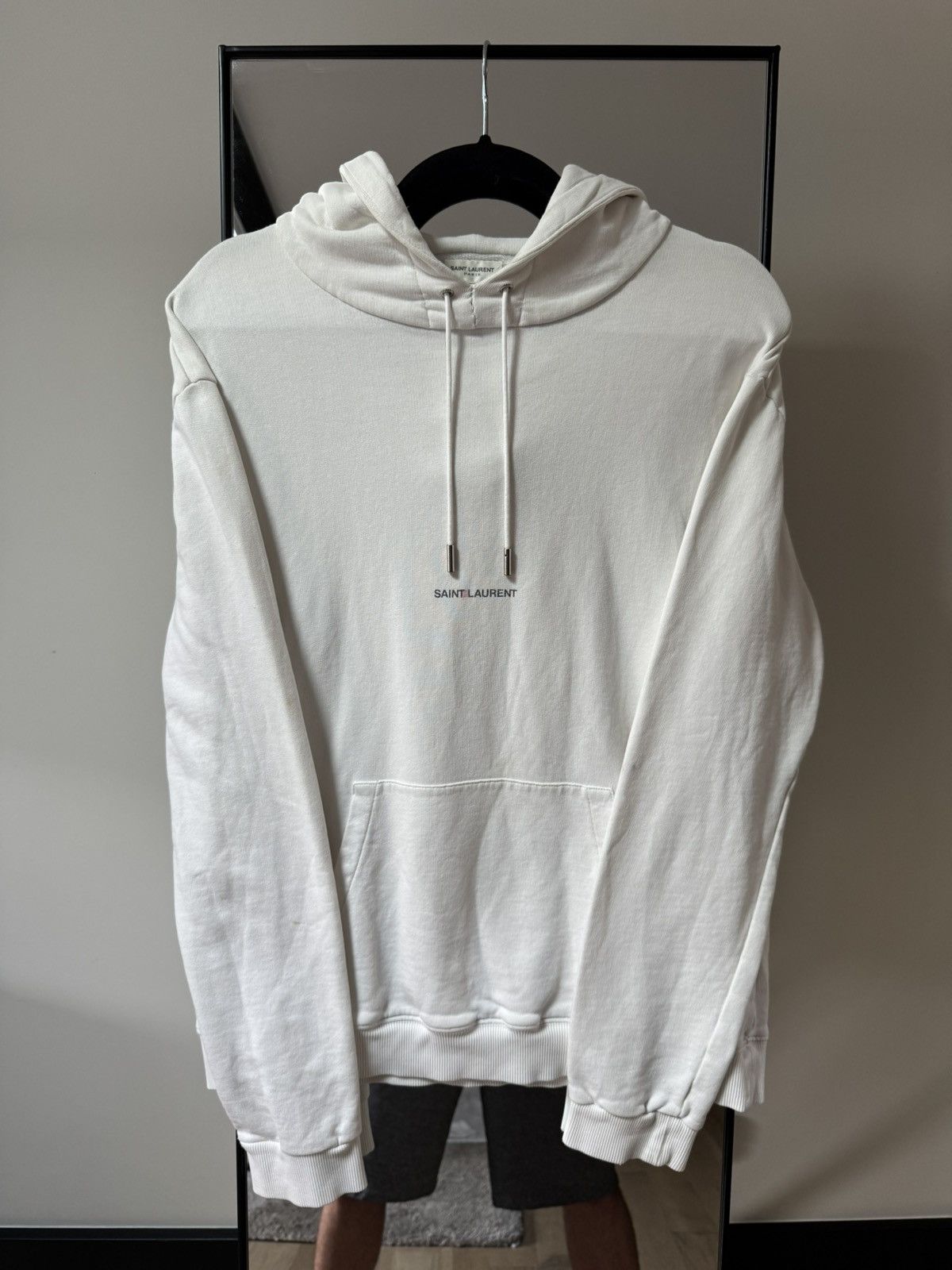 Saint Laurent Paris Saint Laurent 2017 Archive Logo Hoodie Size US L / EU 52-54 / 3 - 1 Thumbnail