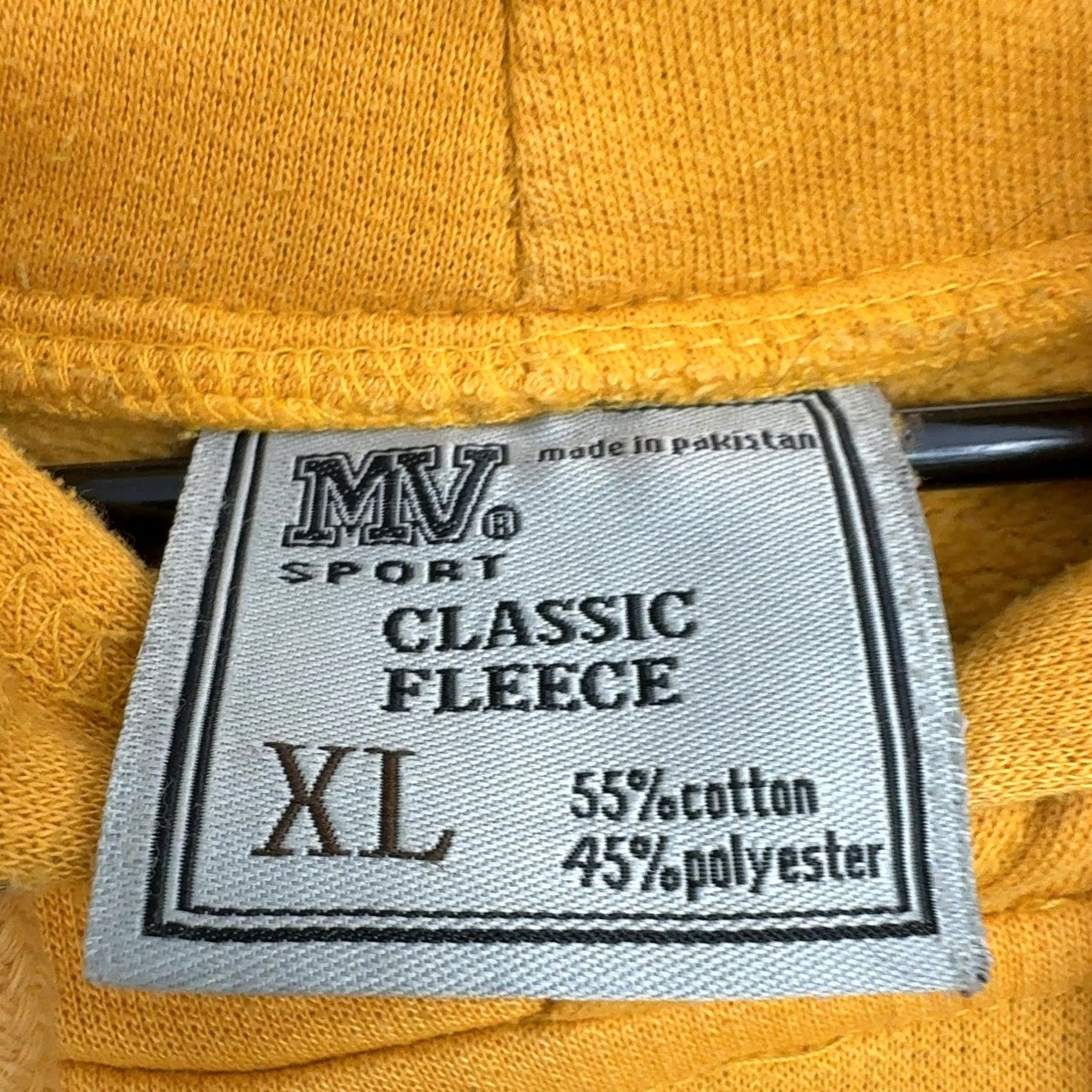 Vintage MV Sport Hoodie Mens XL Yellow Long Island New York Graphic Fleece Streetwear Size US XL / EU 56 / 4 - 5 Thumbnail