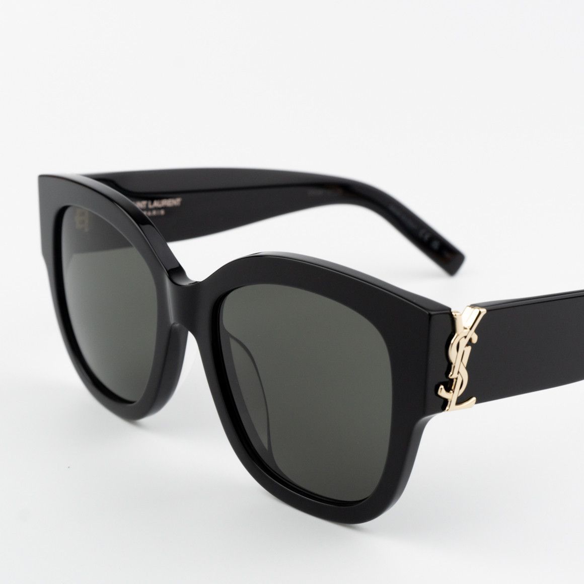 Saint Laurent Paris NEW Saint Laurent SLM95/F 001 Black Grey Women Sunglasses Size ONE SIZE - 3 Thumbnail