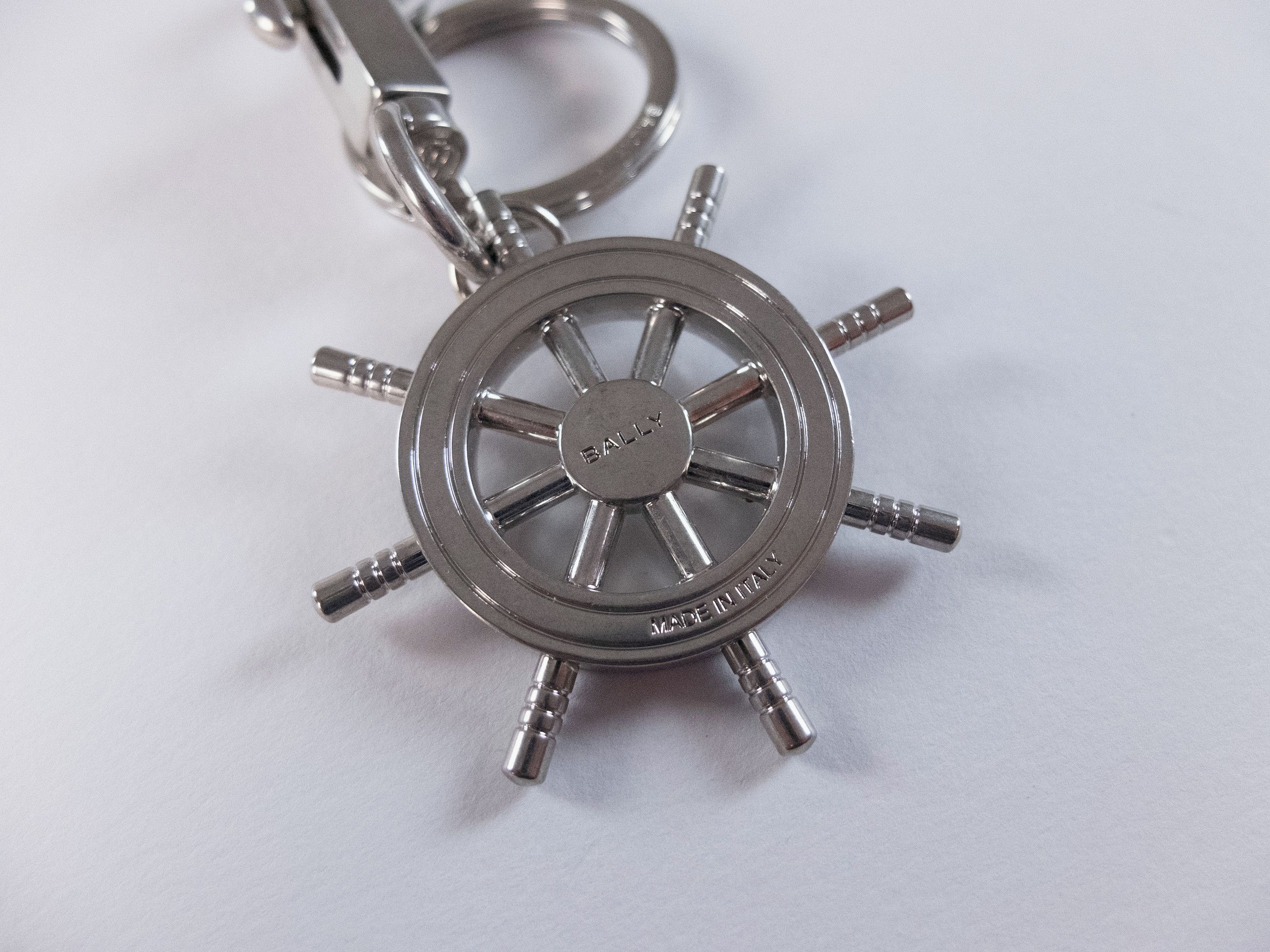 Bally BALLY silver tone metal ship helm figure keyring charm Size ONE SIZE - 6 Thumbnail