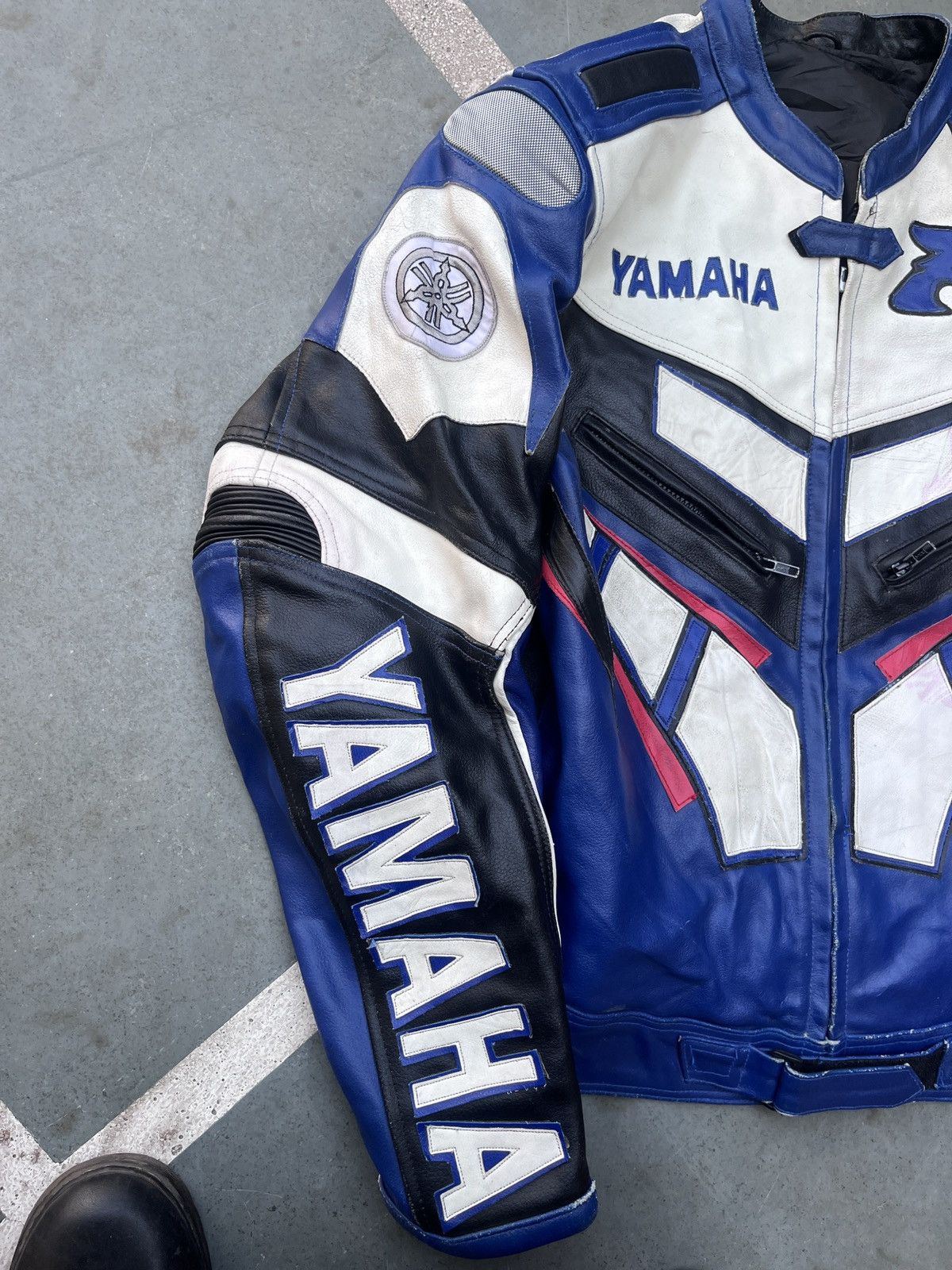 Vintage Rare Vintage Yamaha Racing Leather Jacket – Level 2 Armored Size US XL / EU 56 / 4 - 4 Thumbnail