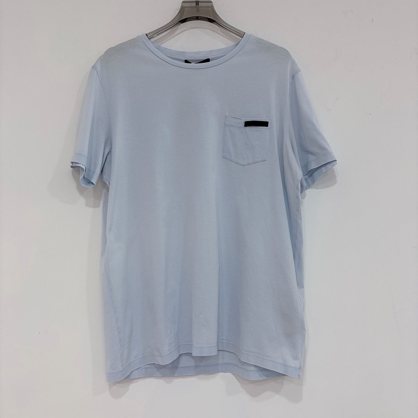 Prada Prada Pocket T-Shirt Blue Size M Size US M / EU 48-50 / 2 - 1 Thumbnail