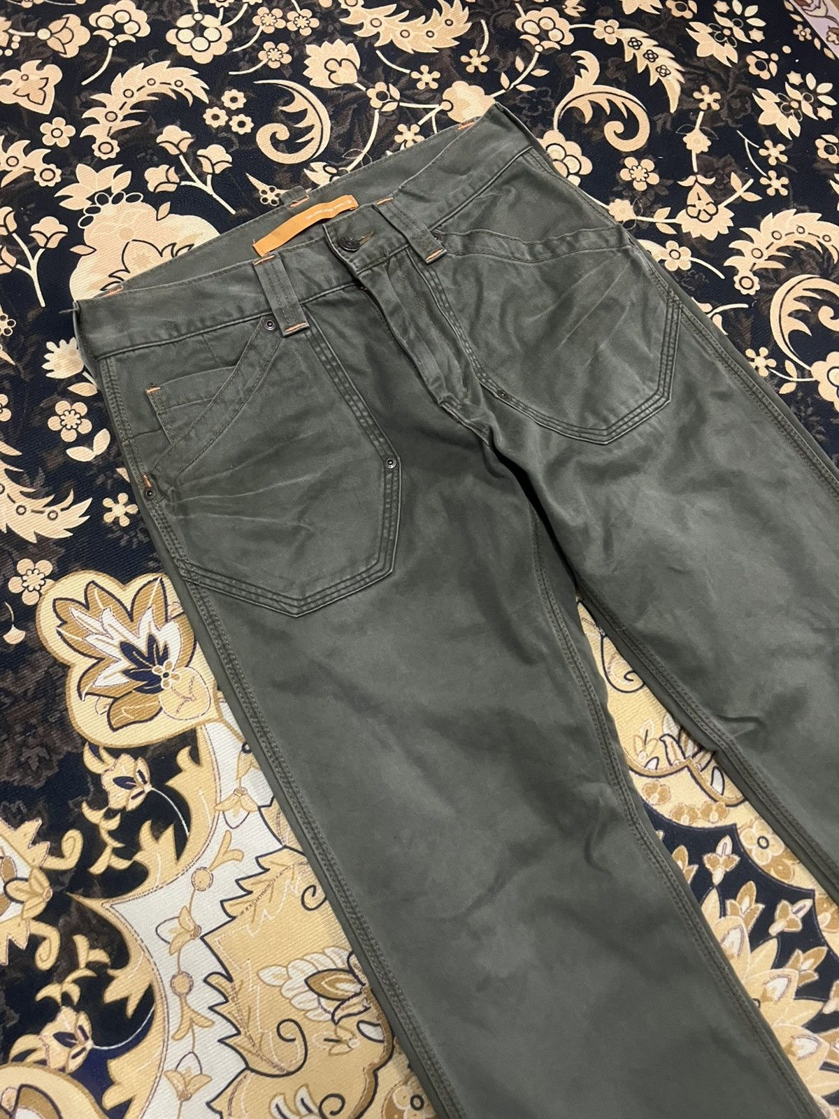 Japanese Brand FLARED🔥EDWIN XV GREEN ARMY CORTON PANT Size US 29 - 6 Thumbnail