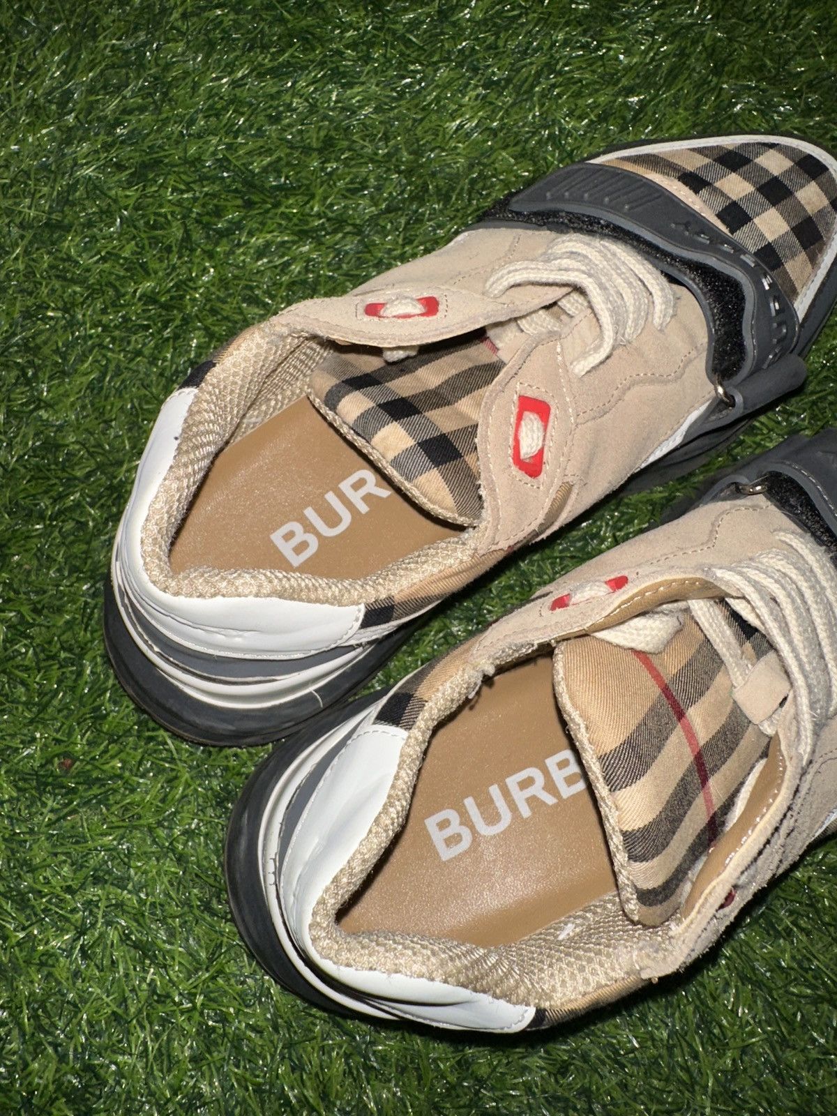 Burberry Burberry vintage check suede and leather shoes size 38 Size US 6 / EU 39 - 7 Thumbnail