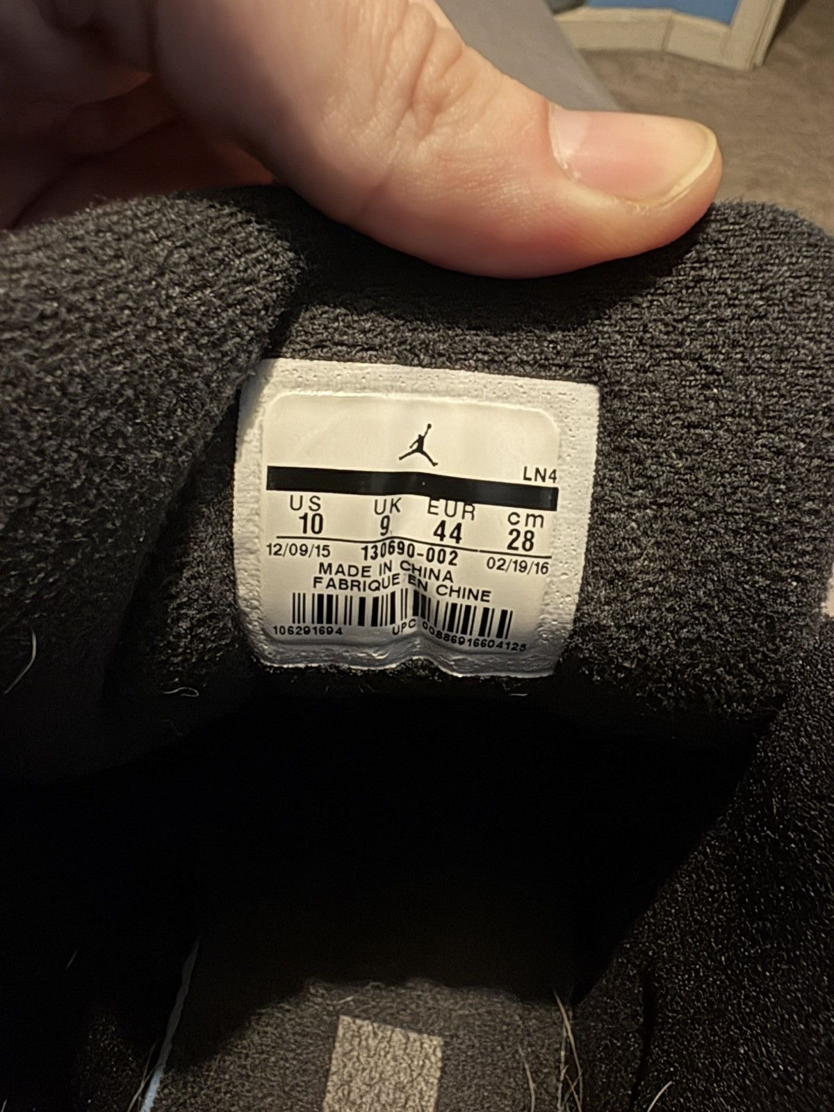 Jordan Brand 2016 Jordan 12 Flu Game’s Size 10 Size US 10 / EU 43 - 6 Thumbnail