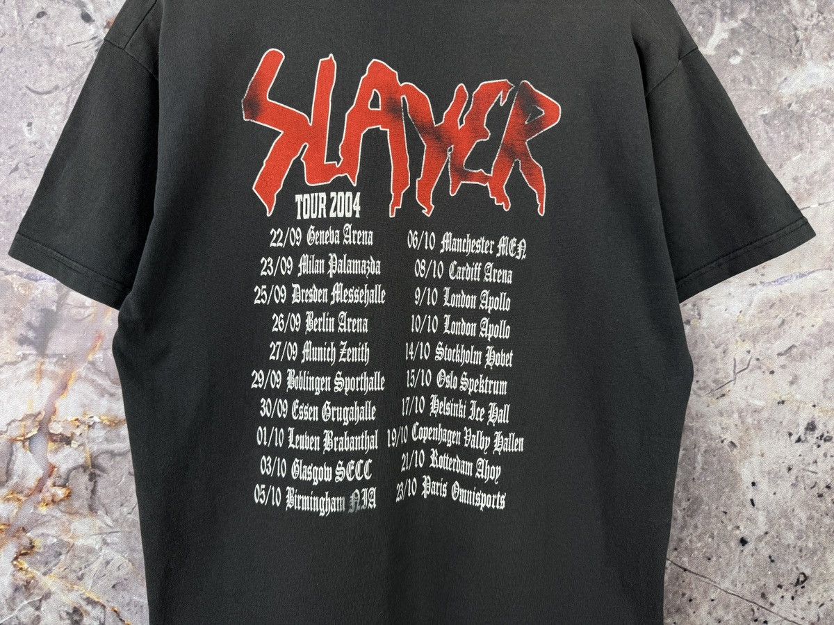 Band Tees Men’s Slayer T-Shirt Tour 2004 Rock Band Size Large Size US L / EU 52-54 / 3 - 14 Thumbnail