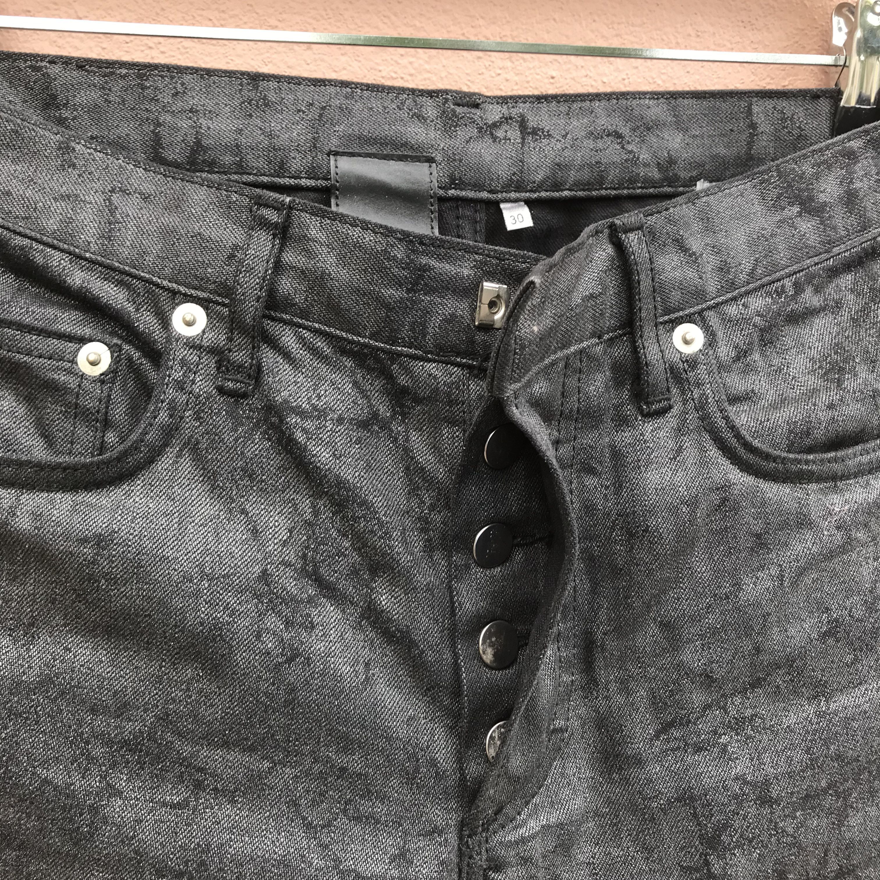 Dior Dior Hedi Slimane Black Wax Denim Jeans Pant Size US 30 / EU 46 - 4 Thumbnail