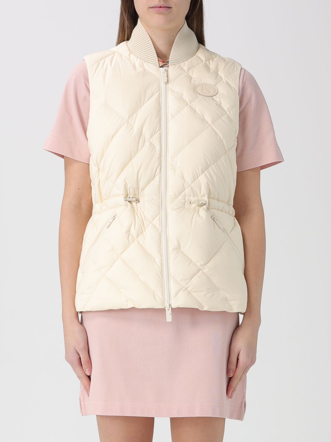 Burberry Burberry Waistcoat Woman White Size S / US 4 / IT 40 - 1 Thumbnail