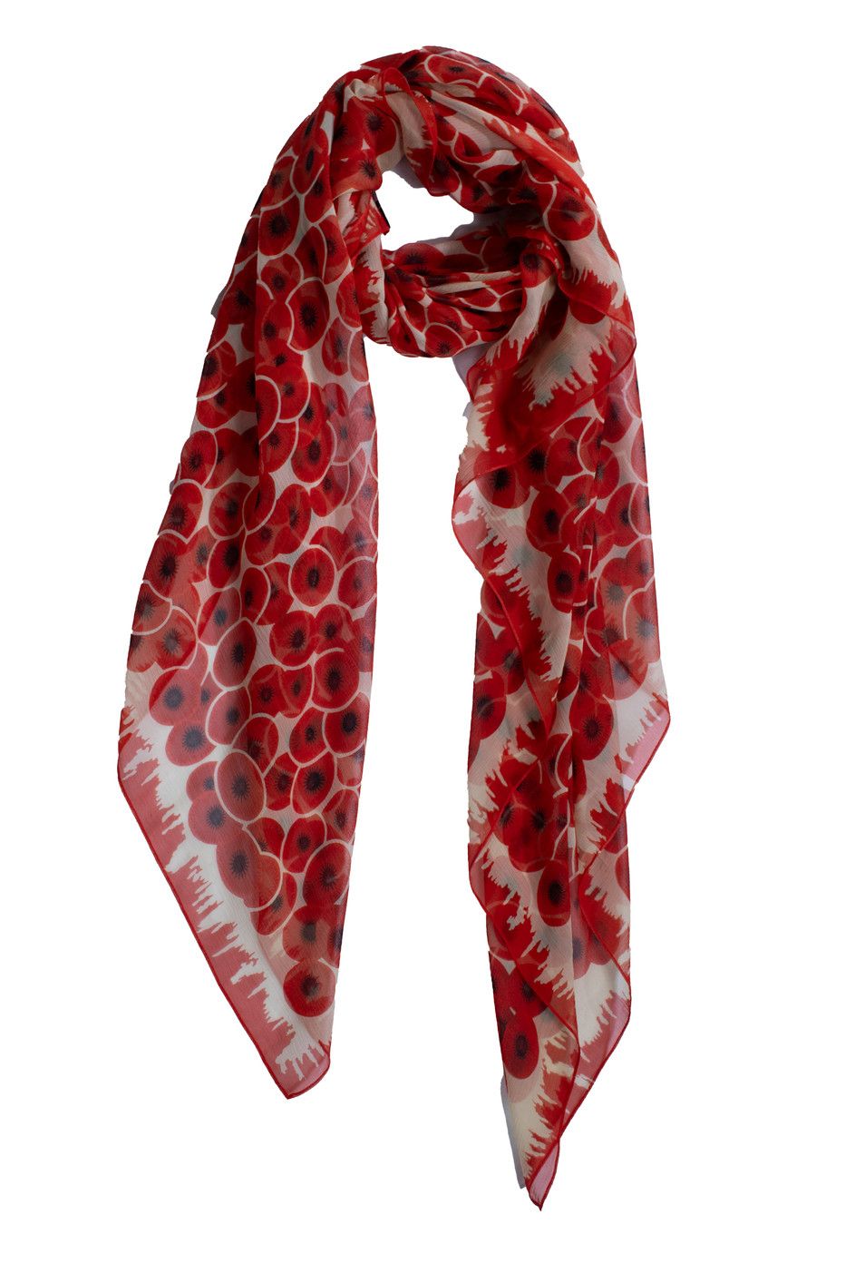 Hermes Hermes, red floral printed silk scarf Size ONE SIZE - 1 Thumbnail