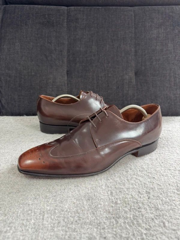 Barker Barker England Oxford Derby Leather Brown Lace Ups 9,5 44 Size US 11 / EU 44 - 1 Thumbnail