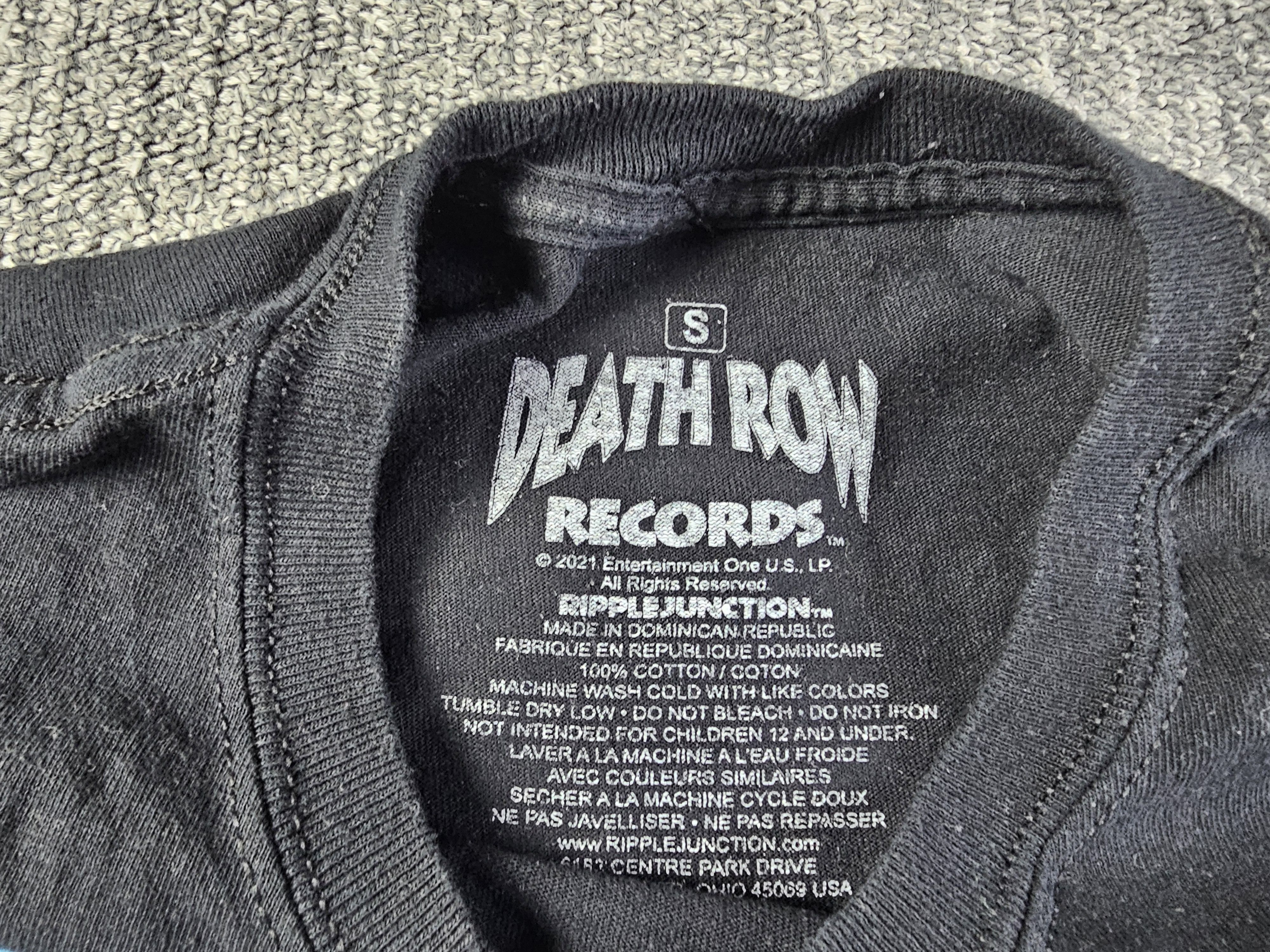 Death Row Records Death Row Records Electric Chair Tee Black Cotton S Ripple Size S / US 4 / IT 40 - 4 Thumbnail