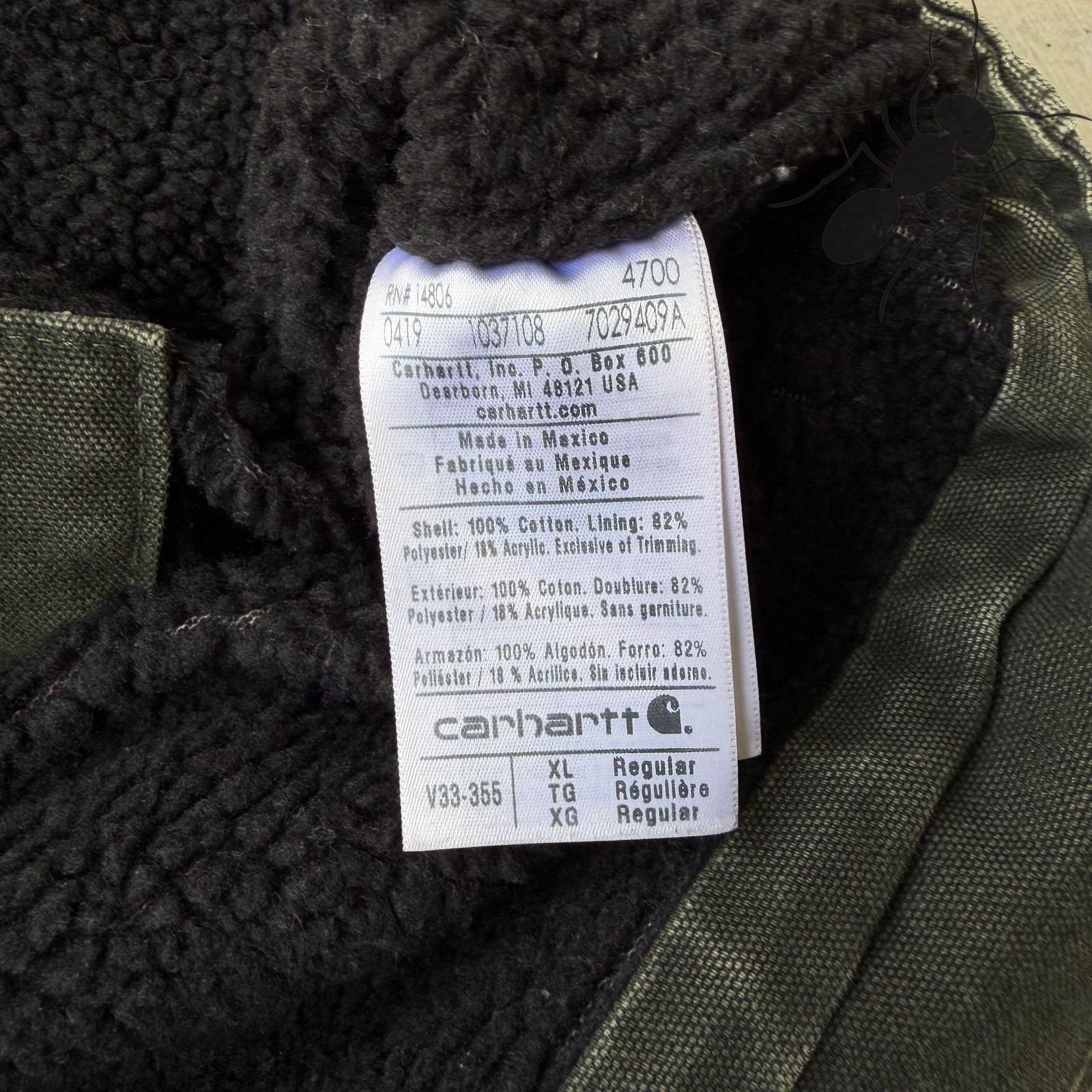 Carhartt × Vintage Carhartt V33 green Sherpa lined work wear vest Size US XL / EU 56 / 4 - 3 Thumbnail