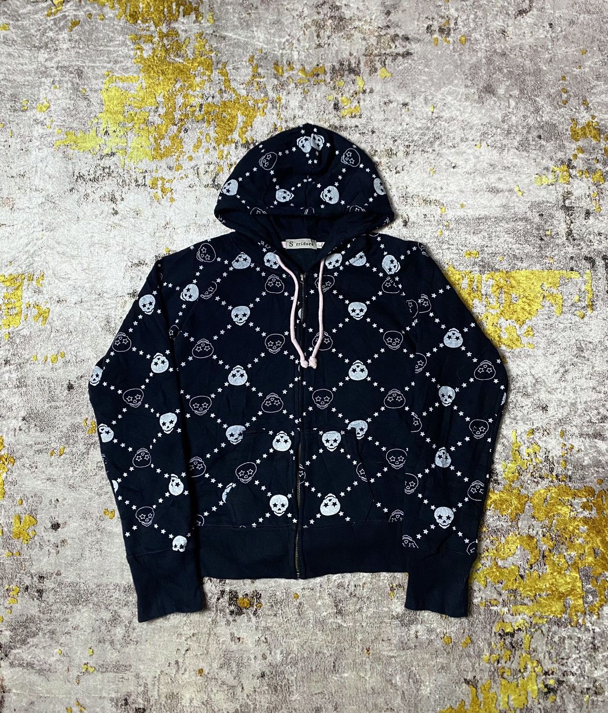 If Six Was Nine × Japanese Brand × Le Grande Bleu (L.G.B.) Japanes Sorridere skull overprint ifsxi lgb style Size L / US 10 / IT 46 - 1 Thumbnail