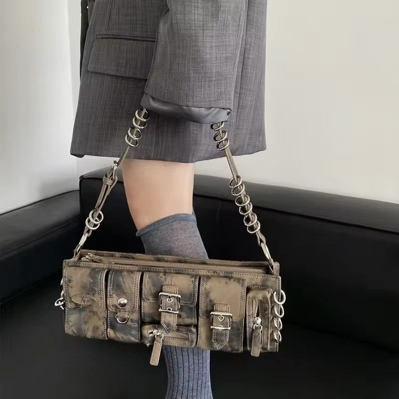 Japanese Brand Women Half-moon Leather Hasp Shoulder Crossbody Bag Size ONE SIZE - 1 Thumbnail
