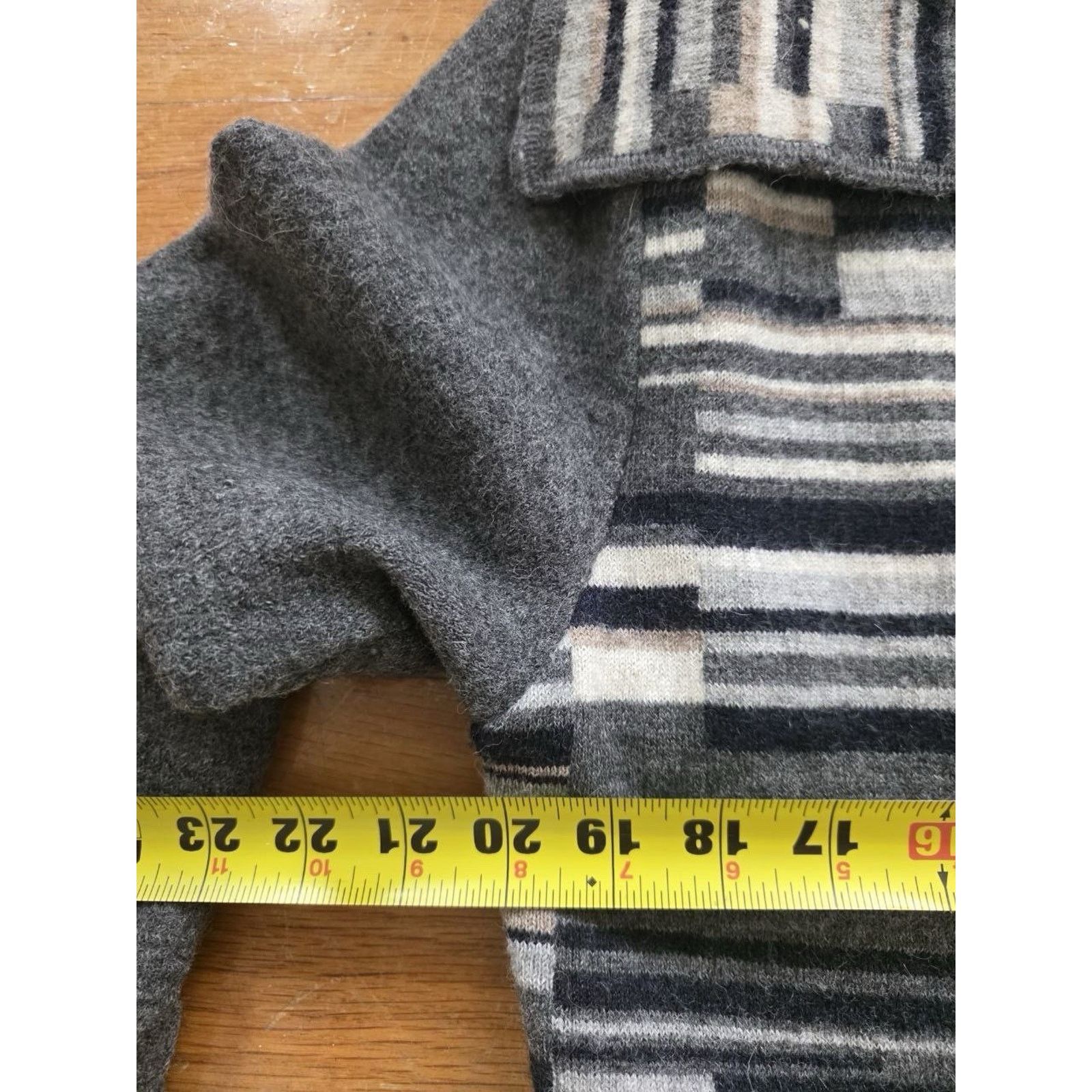 French Connection Peruvian Connection Alpaca Sweater Asymmetrical XL A001072 Size XL / US 12-14 / IT 48-50 - 7 Thumbnail