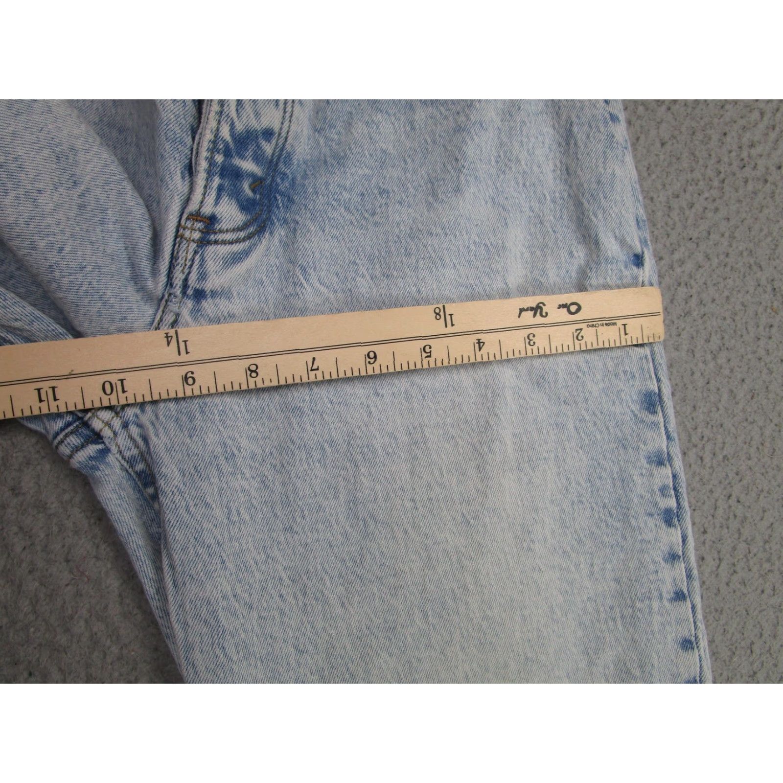 Abercrombie & Fitch Abercrombie & Fitch The Dad Jeans Womens 4L High Rise Blue Distressed Straight Size 27" / US 4 / IT 40 - 7 Thumbnail