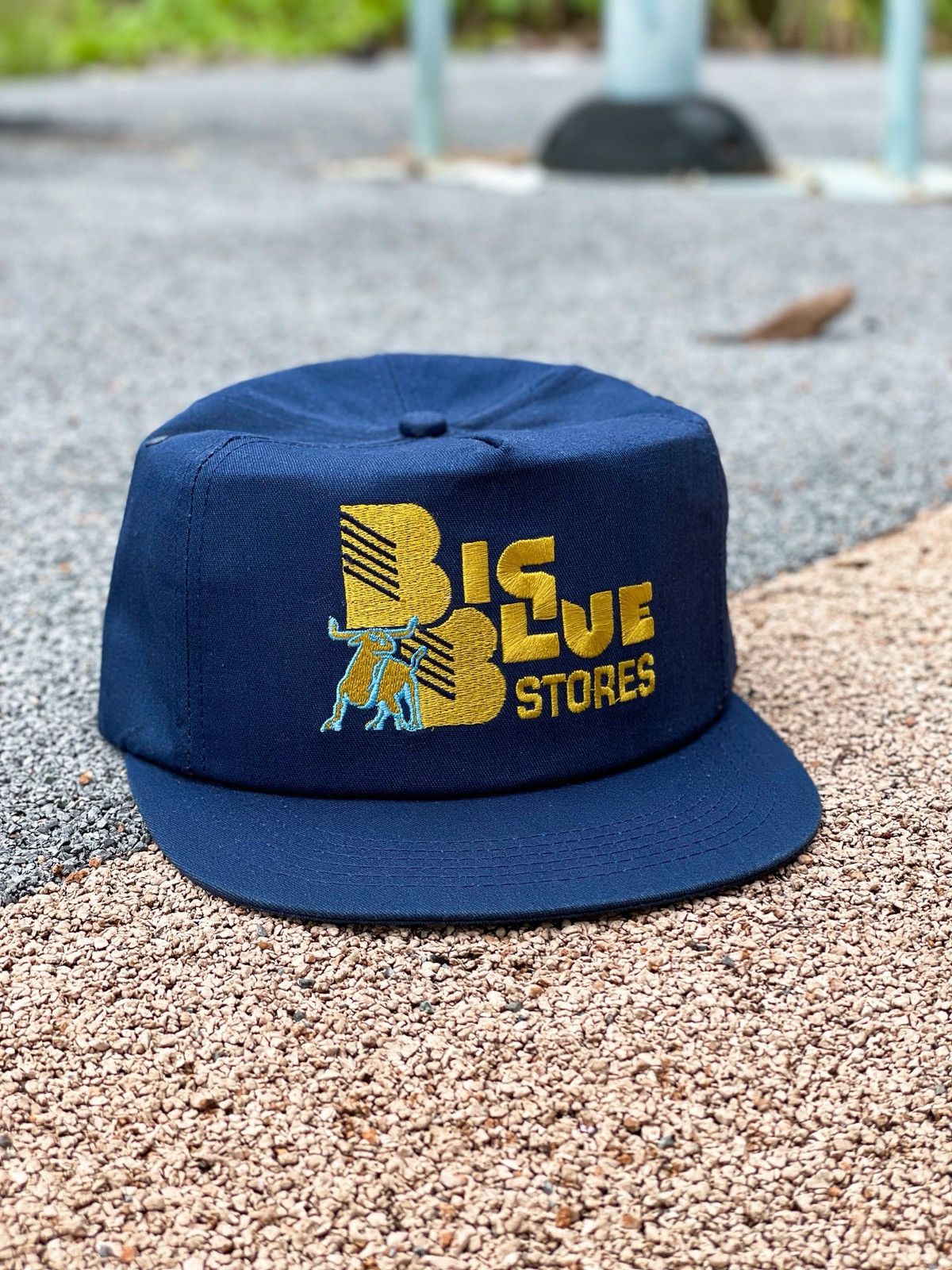 Vintage Big Blue Stores Golfer Hat Size ONE SIZE - 1 Thumbnail