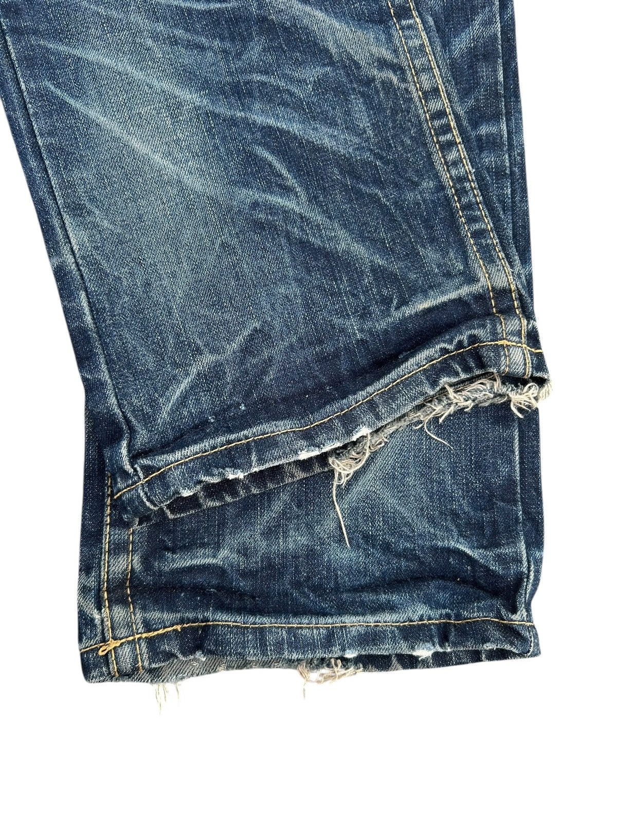 If Six Was Nine Red Pepper Japan Punk Distressed Denim Jeans Size US 31 - 10 Thumbnail