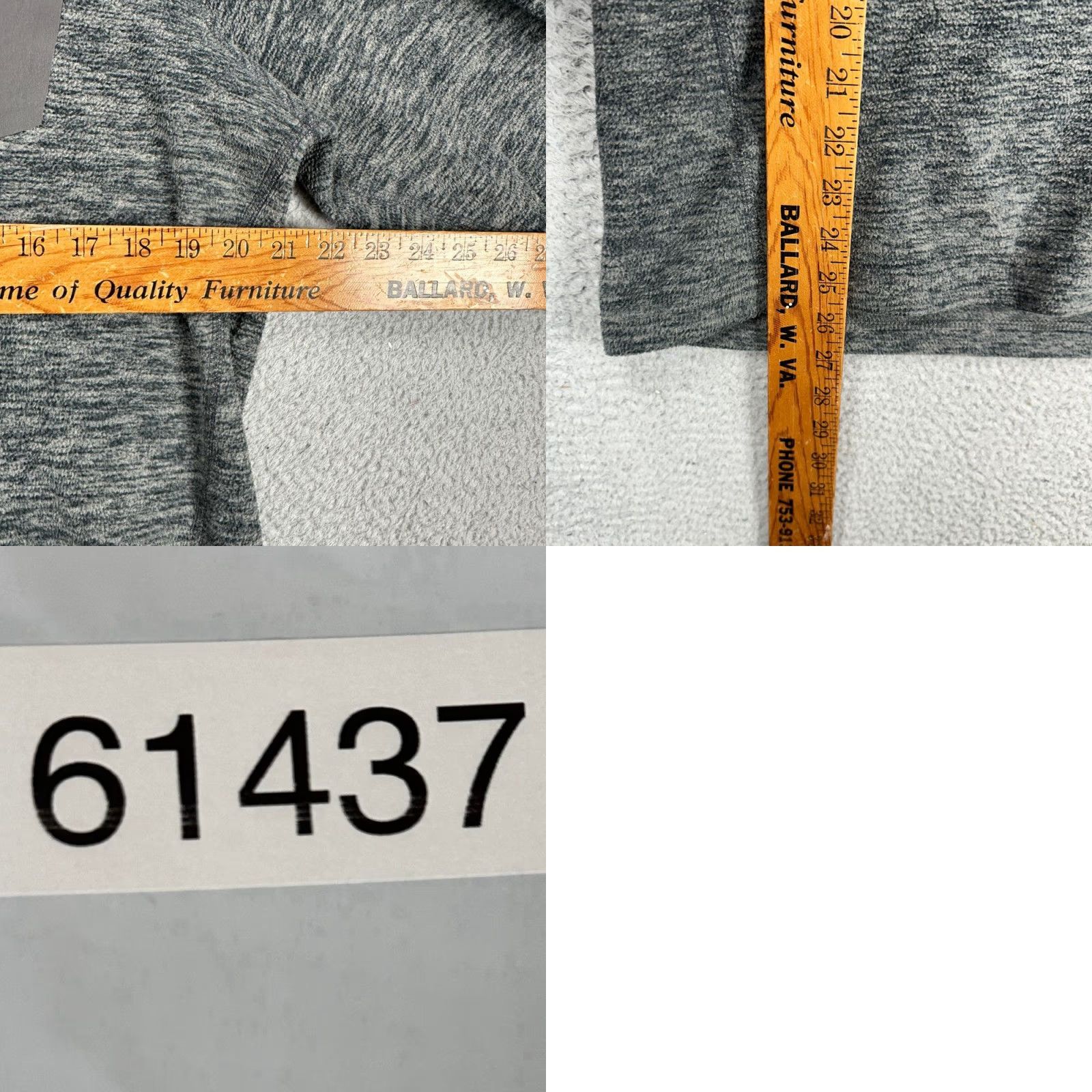 Eddie Bauer Eddie Bauer First Ascent Jacket Mens Medium Gray Fleece Quarter Zip Pullover Size US M / EU 48-50 / 2 - 8 Thumbnail