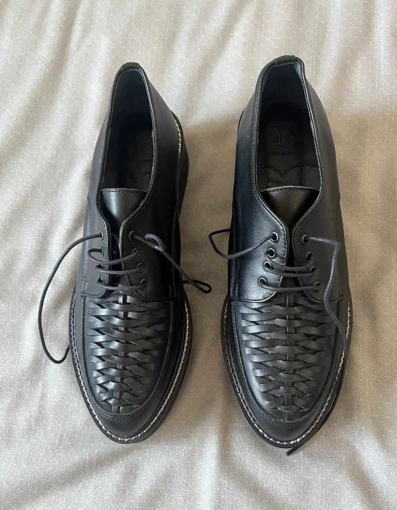 Yohji Yamamoto Yohji Yamamoto Black Woven Platform Shoes-2506 Size US 6 / IT 36 - 9 Thumbnail