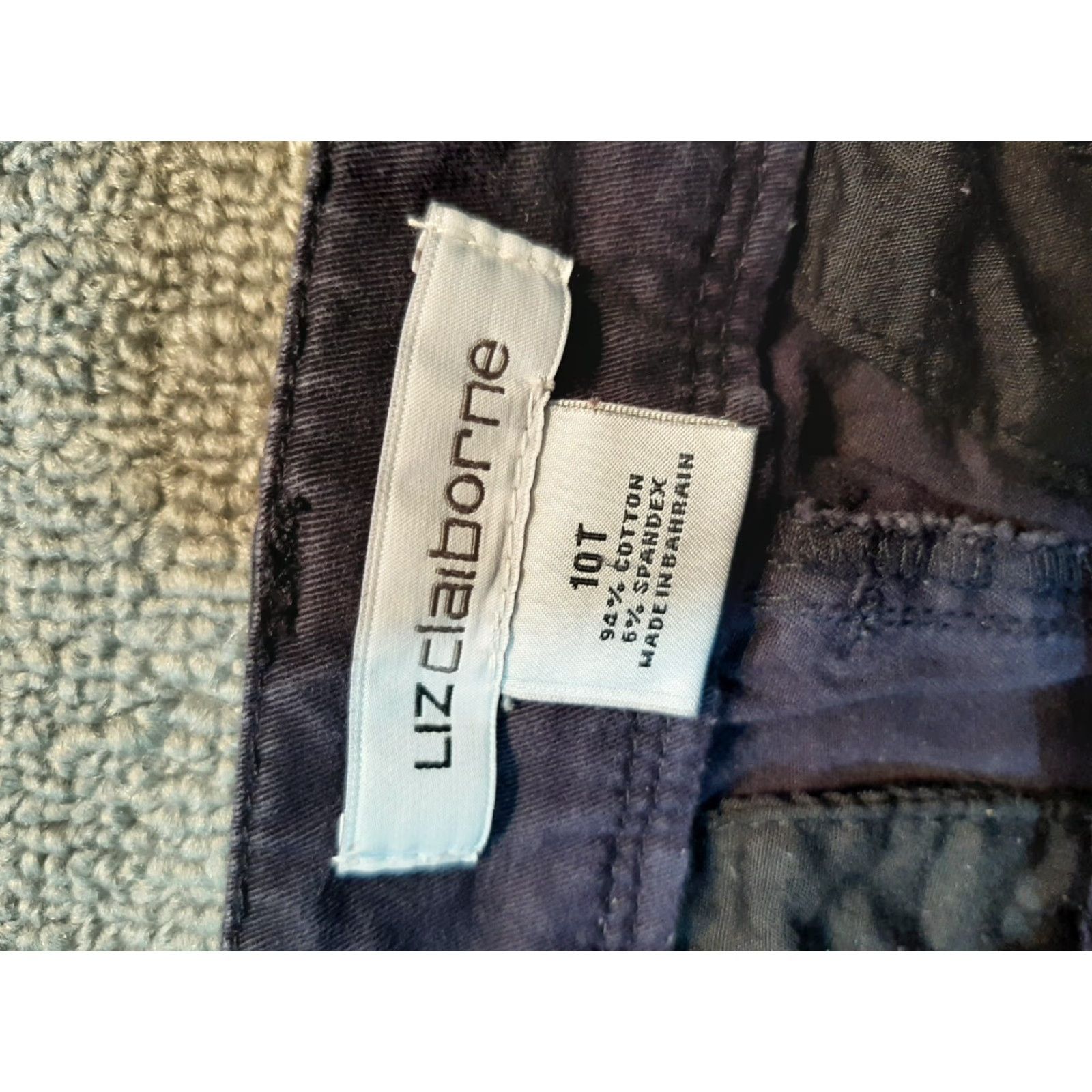 Liz Claiborne Liz Claiborne Pants Womens Size 10 T Blue City Fit Chino Regular Zip Casual Pockets Logo Modern Solid Tall Vintage: No Mens Women Girls Size 32" / US 10 / IT 46 - 4 Thumbnail