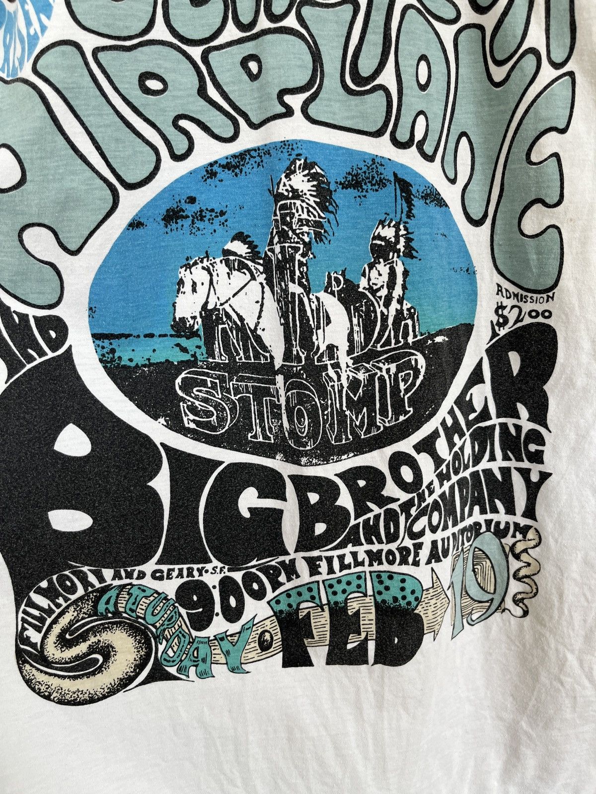 Band Tees Jefferson Airplane 1966 Tribal Stomp Fest Poster Tshirt Size US M / EU 48-50 / 2 - 7 Thumbnail