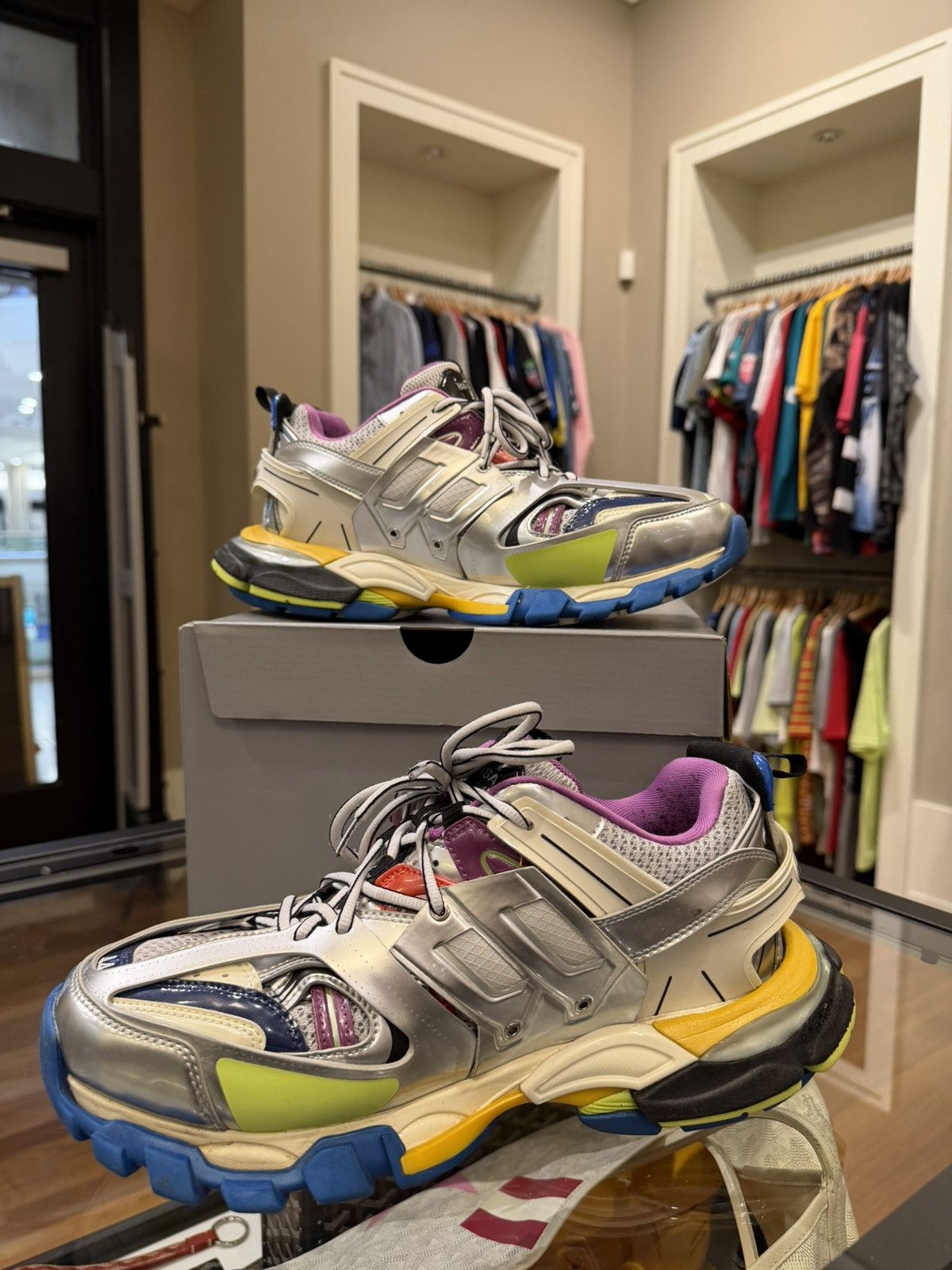 Balenciaga Balenciaga Track -Silver Multicolor Size US 11 / EU 44 - 2 Thumbnail
