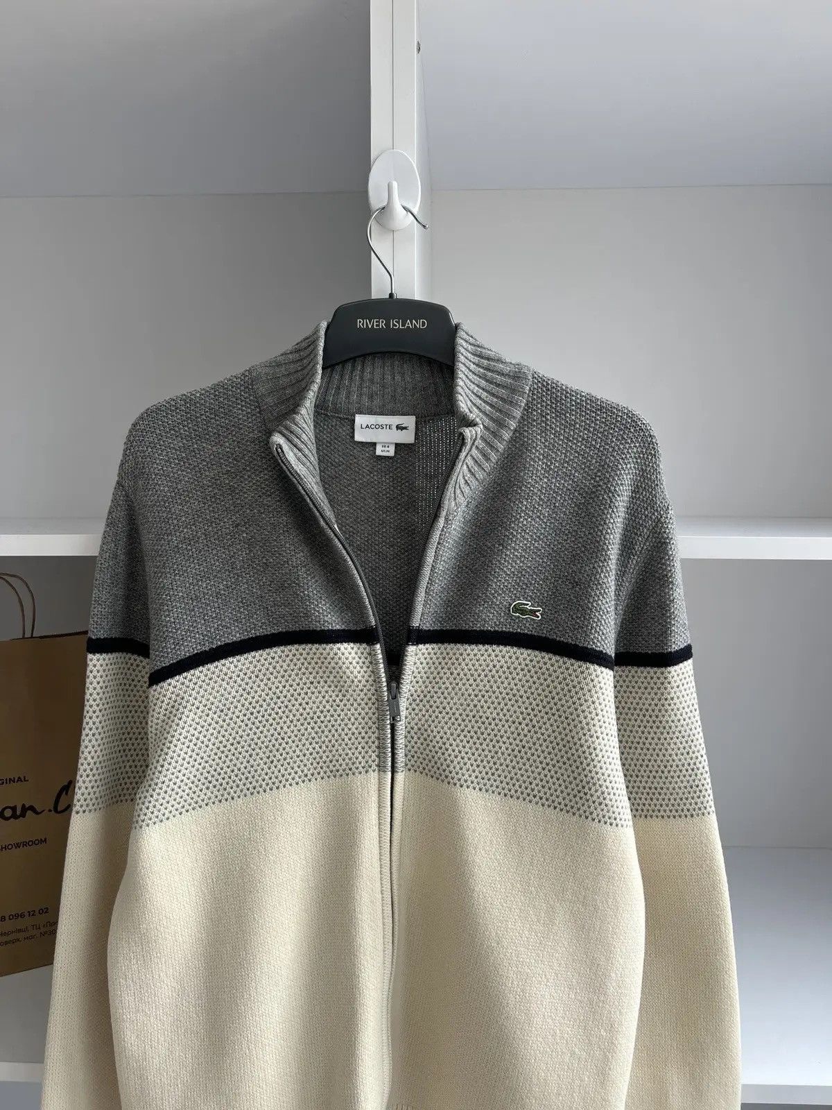 Lacoste × Vintage Vintage Lacoste Zip Sweatshirt Size US L / EU 52-54 / 3 - 9 Thumbnail