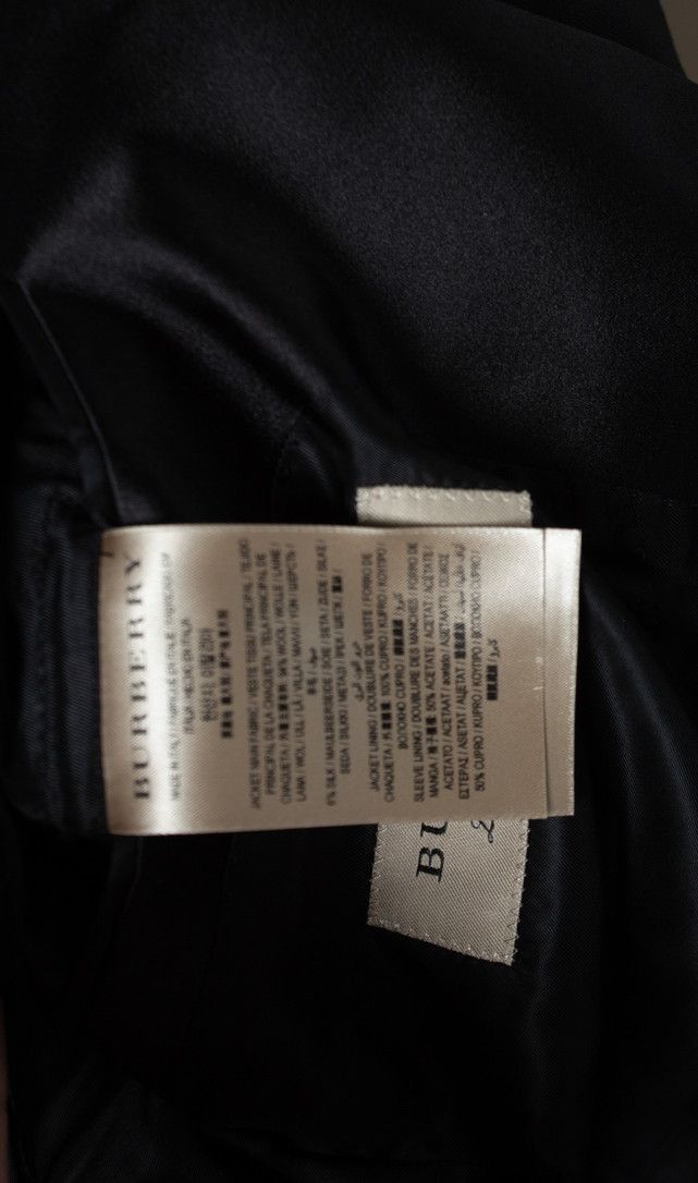 Burberry Burberry, Single breasted silk and wool blazer Size 52R - 7 Thumbnail
