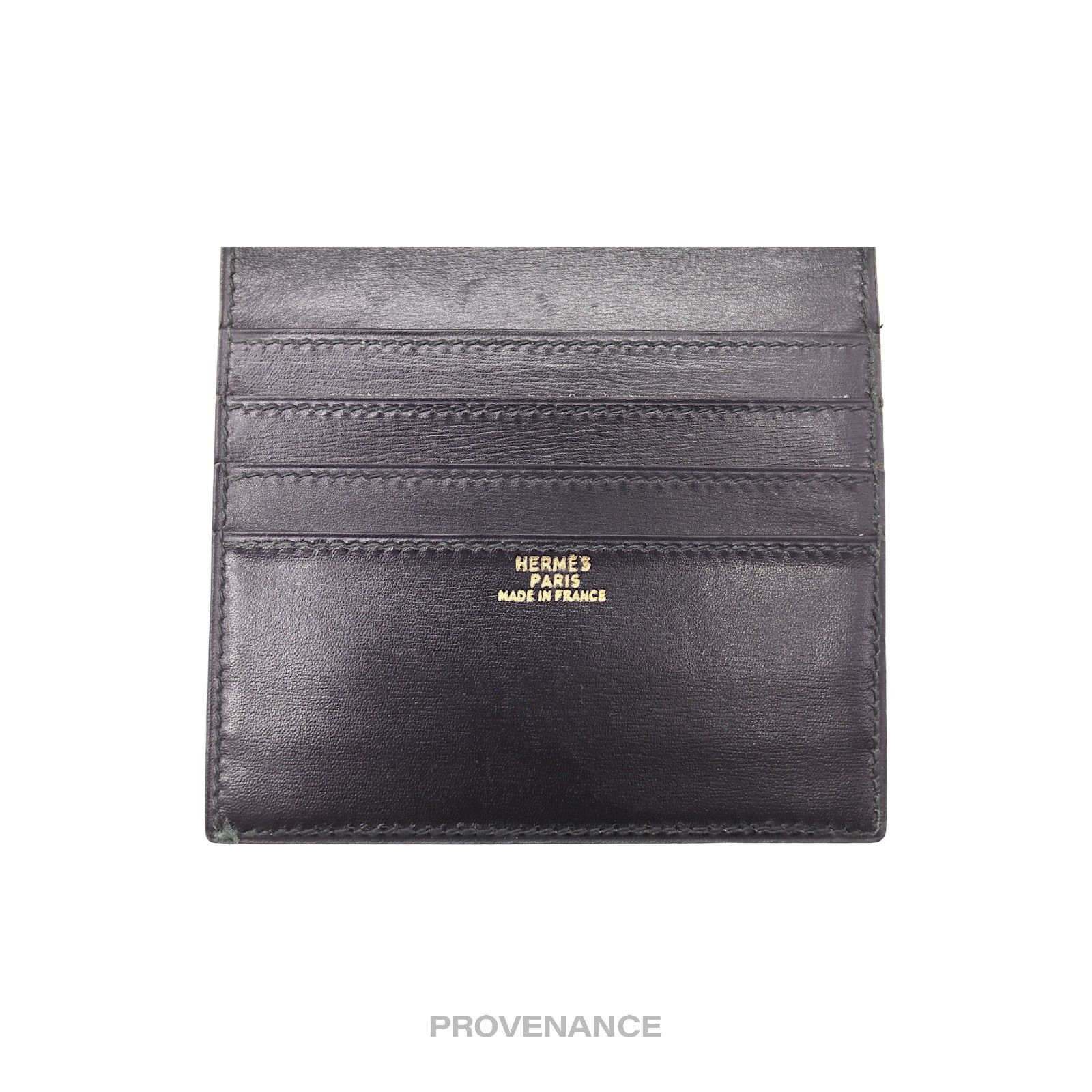 Hermes 🔴 Hermes 6CC Card Holder Wallet - Black Box Calfskin Size ONE SIZE - 4 Thumbnail