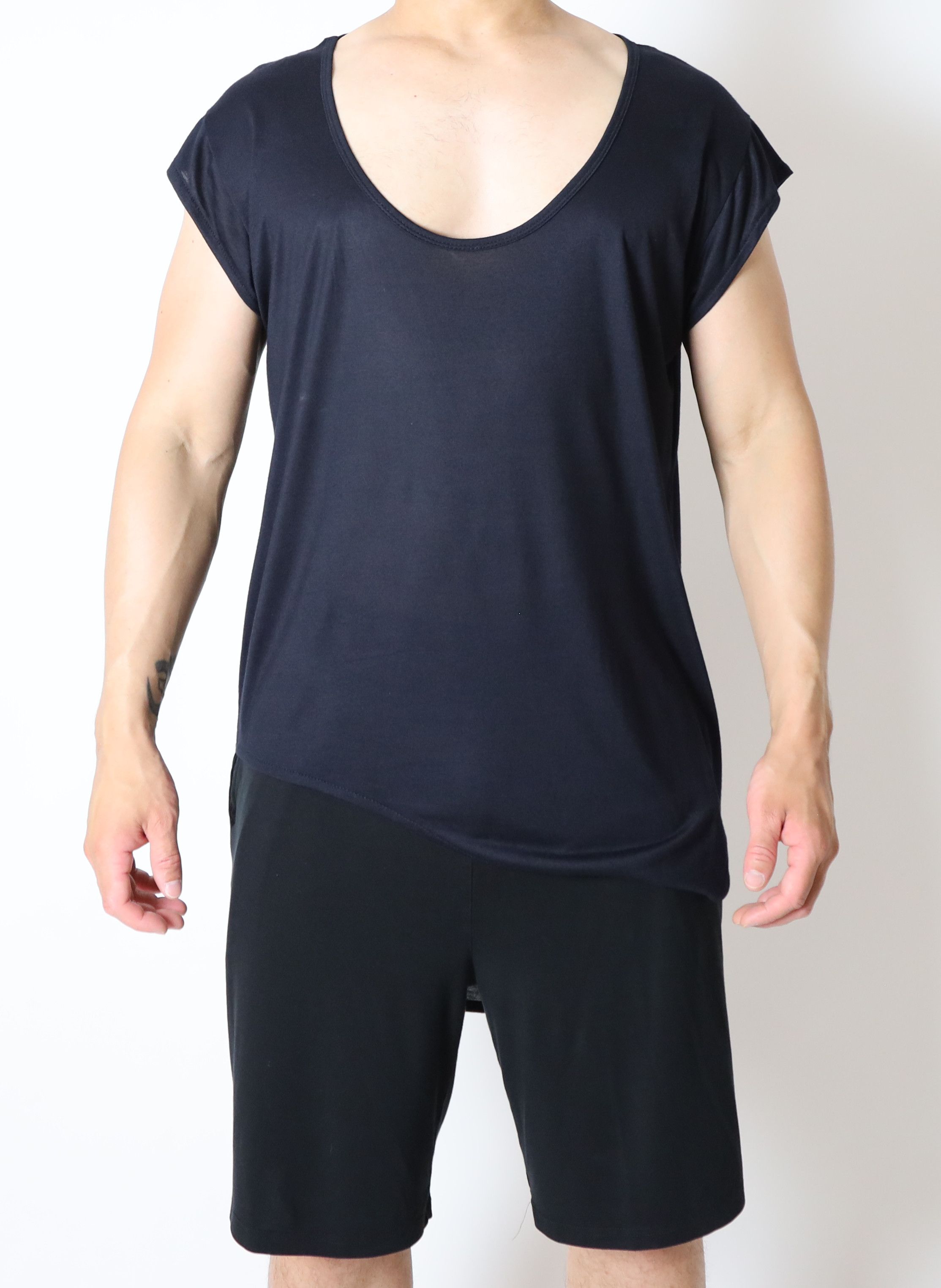 Other Deep Scooped Black T-Shirt Size US M / EU 48-50 / 2 - 1 Thumbnail