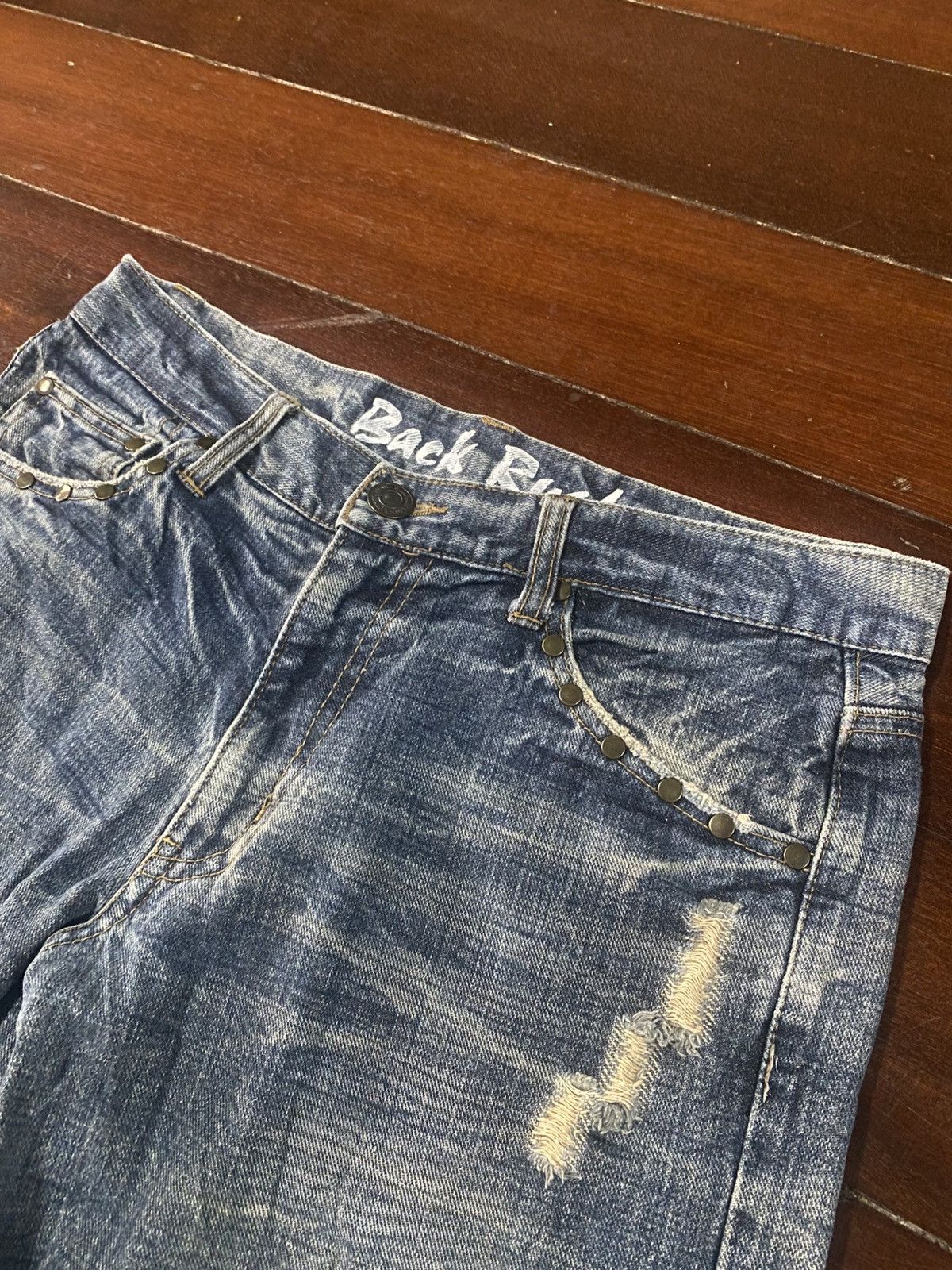 If Six Was Nine Rare design BACK RUSH style studded metal PUNK distressed Size US 34 / EU 50 - 7 Thumbnail