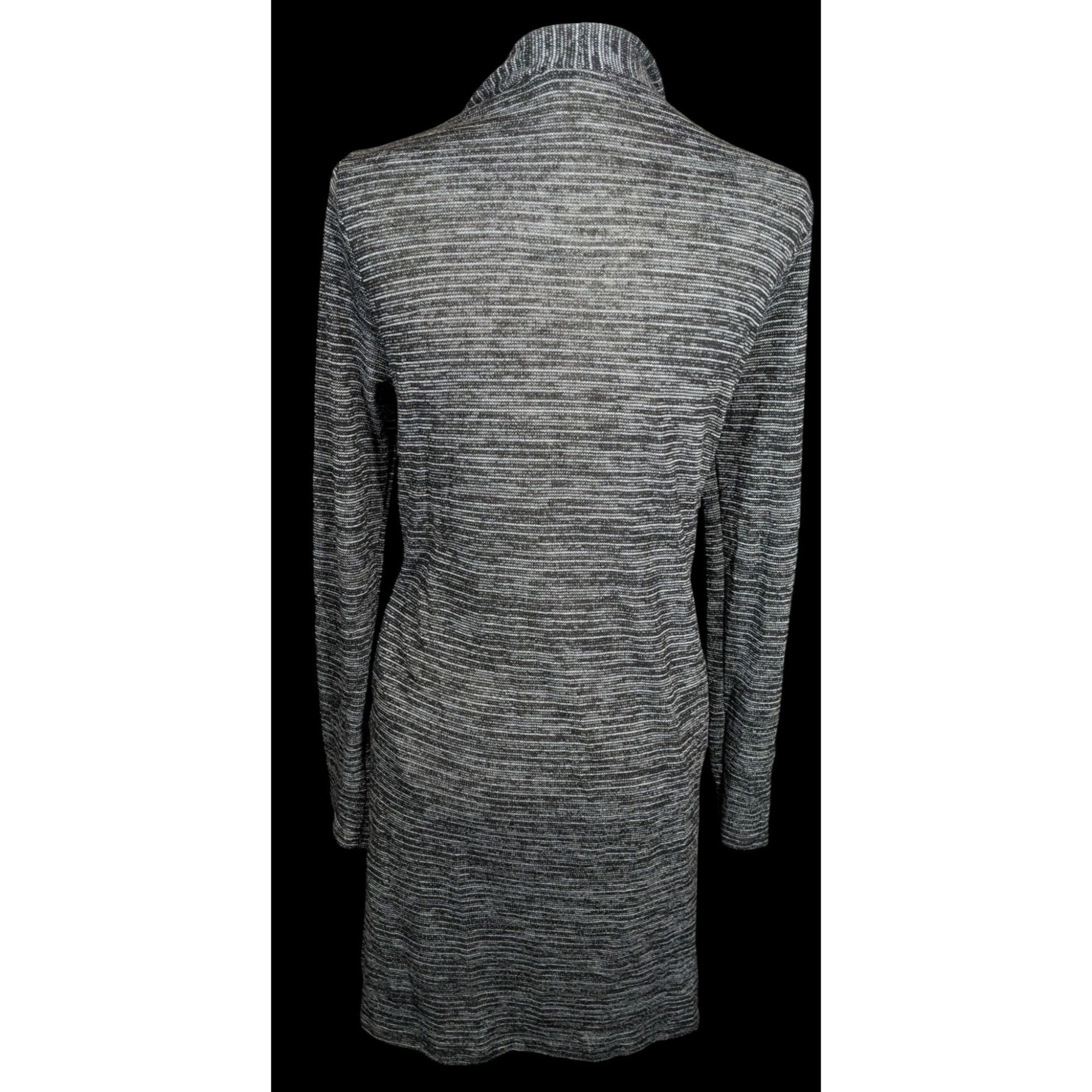 Other Jenny Boston Black And Grey Longline Cardigan Size M / US 6-8 / IT 42-44 - 2 Thumbnail