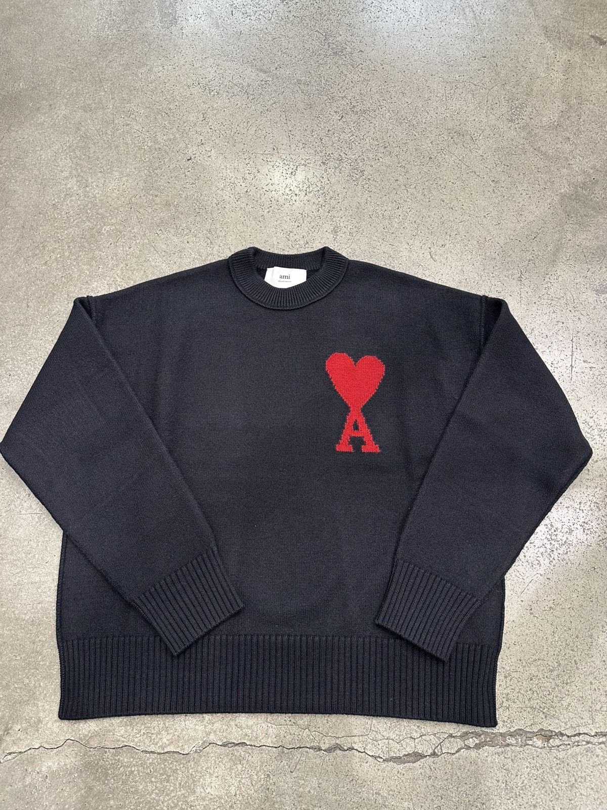 AMI - ADC Crewneck Sweater Black