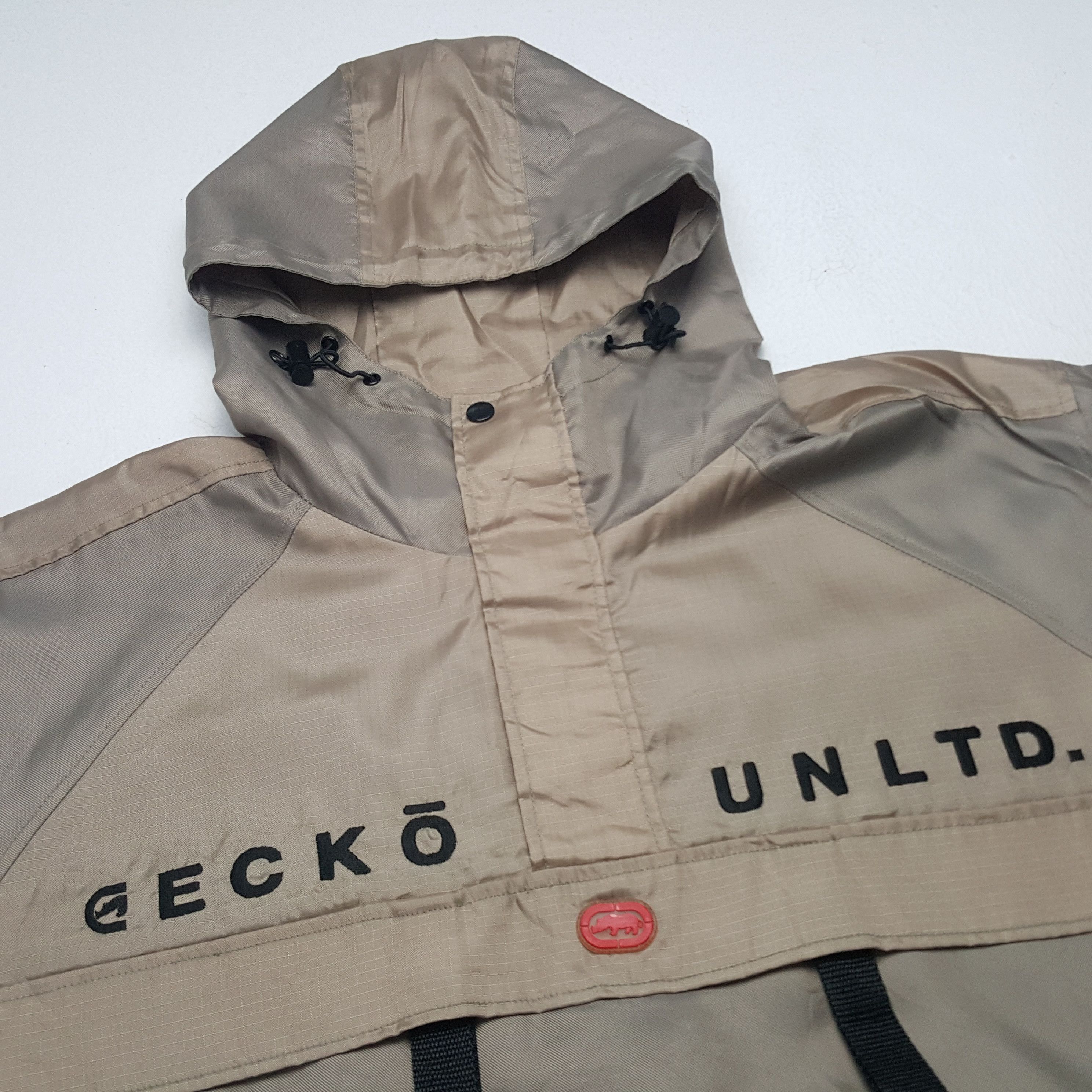 Ecko Unltd. × Vintage Vintage Ecko Unltd. Gorpcore Windbreaker Jacket Hoodie Size US XXL / EU 58 / 5 - 4 Thumbnail