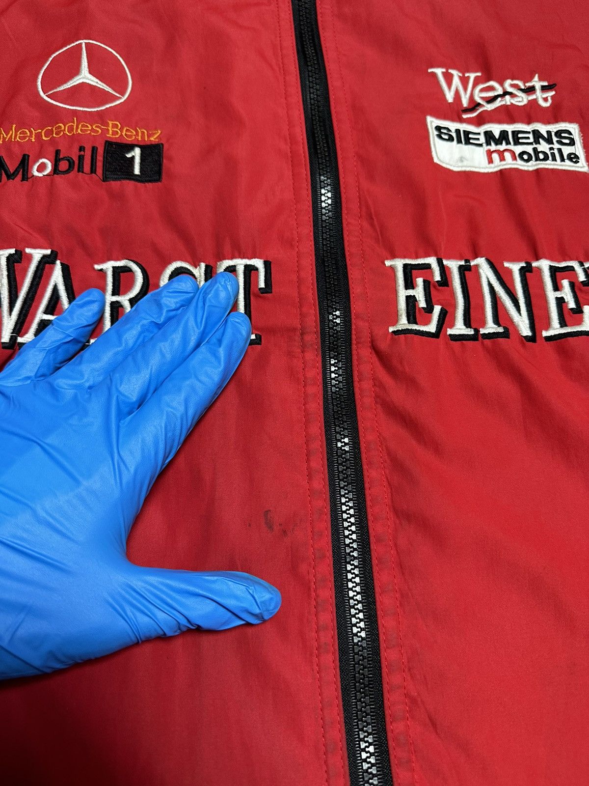 Mercedes-Benz Vintage Mercedes-Benz West Warsteiner F1 Racing Jacket Size US XXL / EU 58 / 5 - 6 Thumbnail