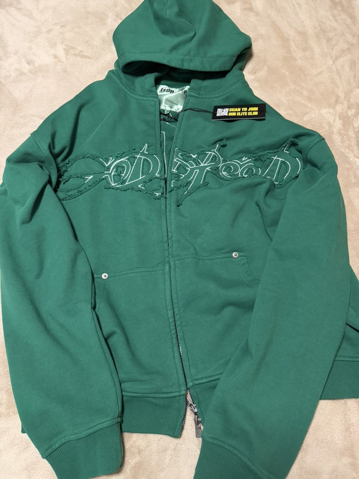 Godspeed Godspeed 'Raw Import' Green Hoodie Size Large Size US L / EU 52-54 / 3 - 1 Thumbnail